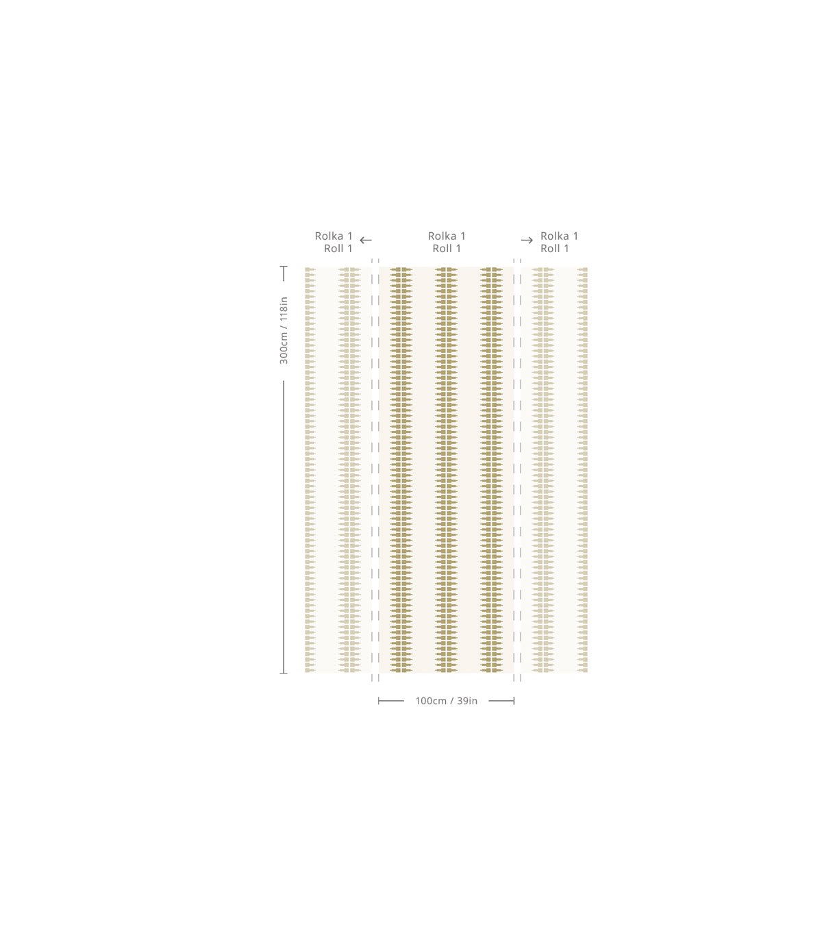 Tapeta Ornament Line Clay - Wallcolors®