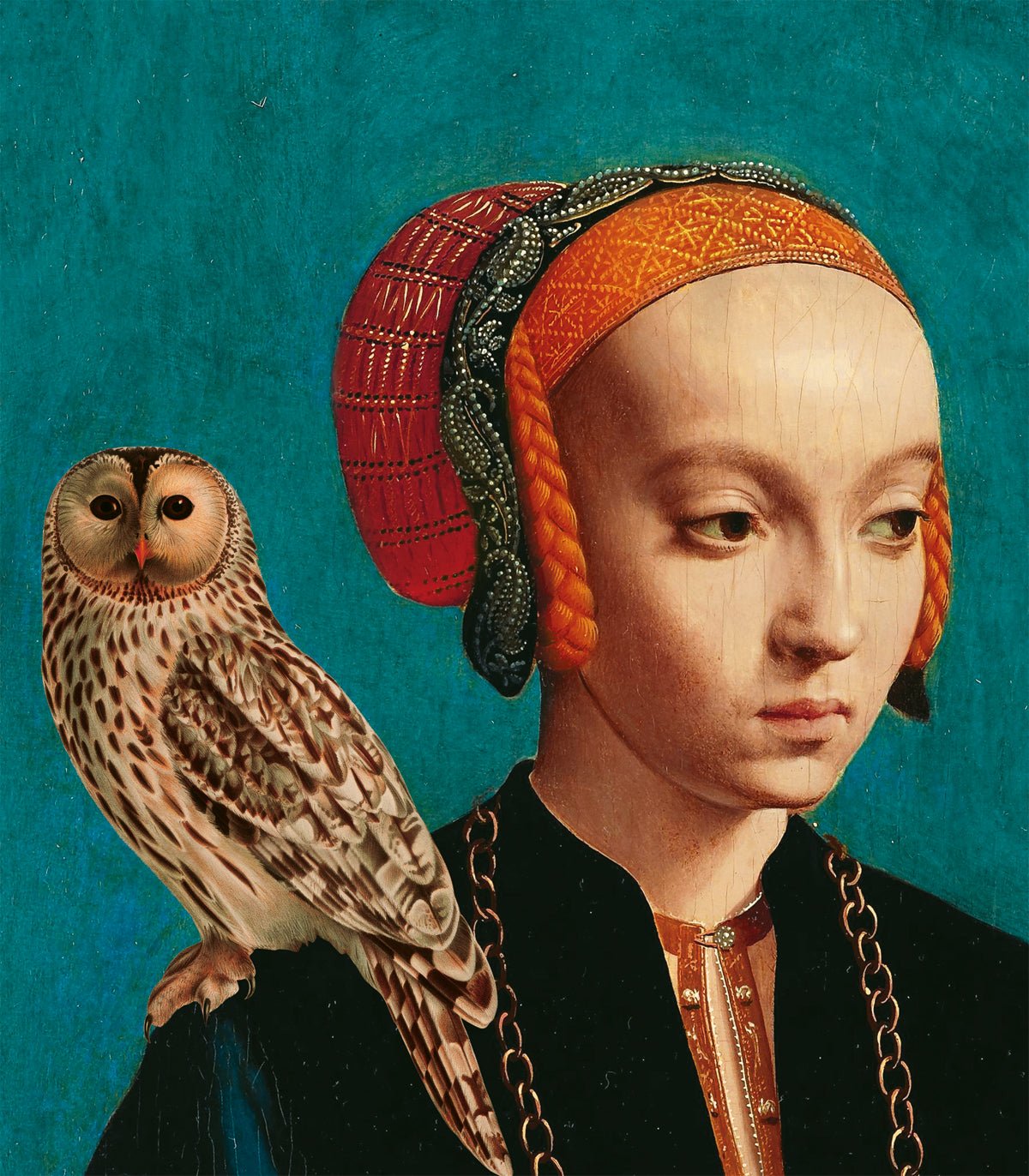 Tapeta Owl lady - Wallcolors®