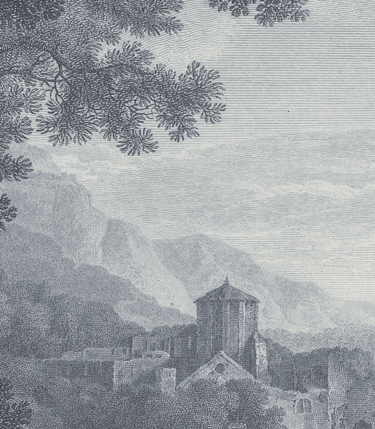 Dots Picturesque Valley of Serenity Blue