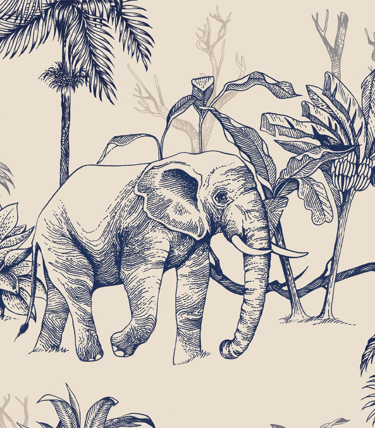 Tapeta Power of Jungle Sepia - Wallcolors®