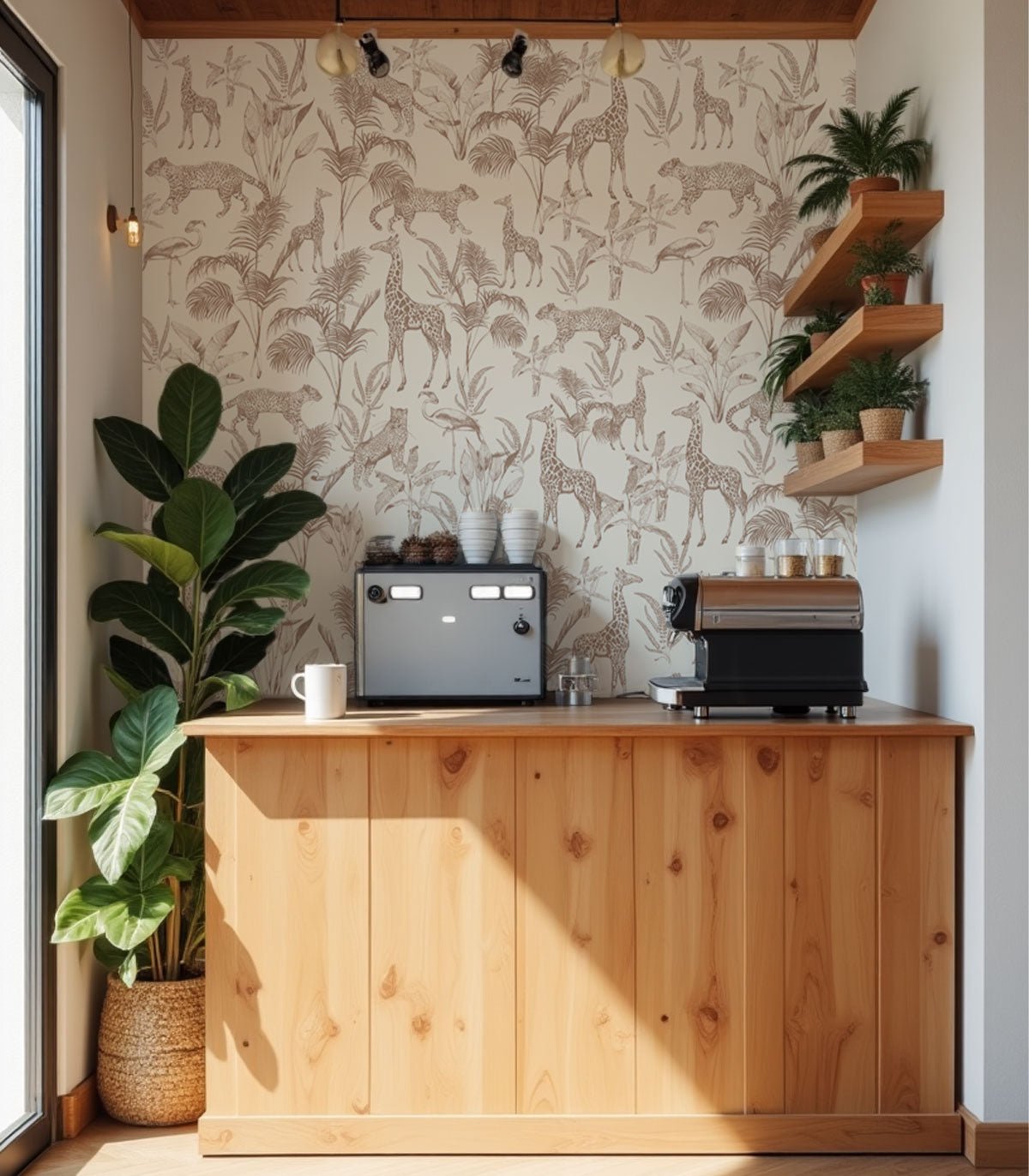 Tapeta Safari Beige - Wallcolors®