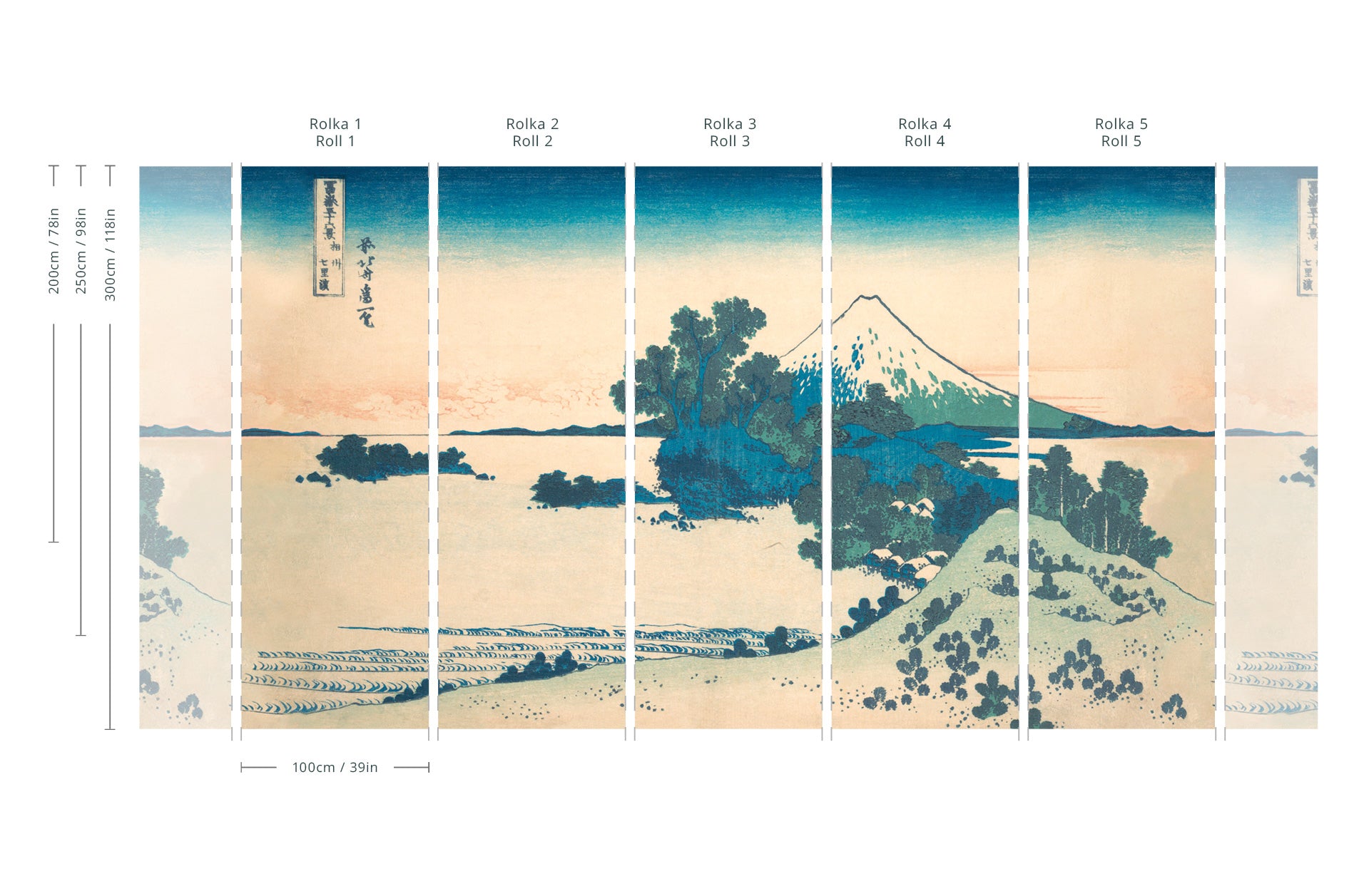 Tapete Soft Mist of Fuji