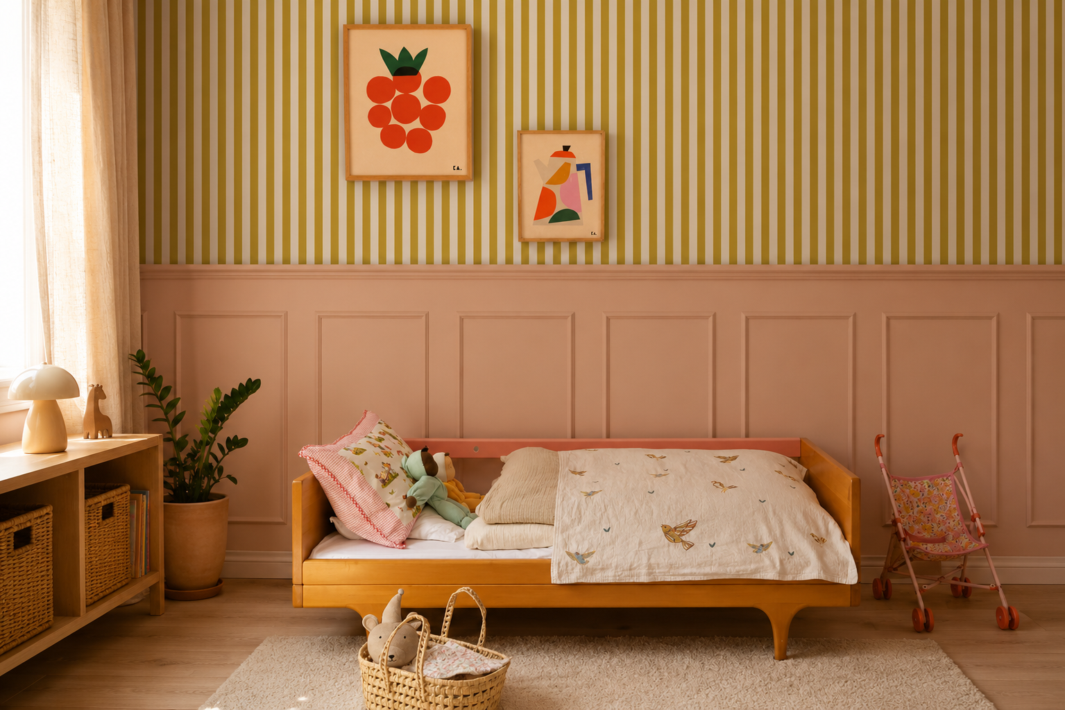 Tapete Stripe Meadow Mustard
