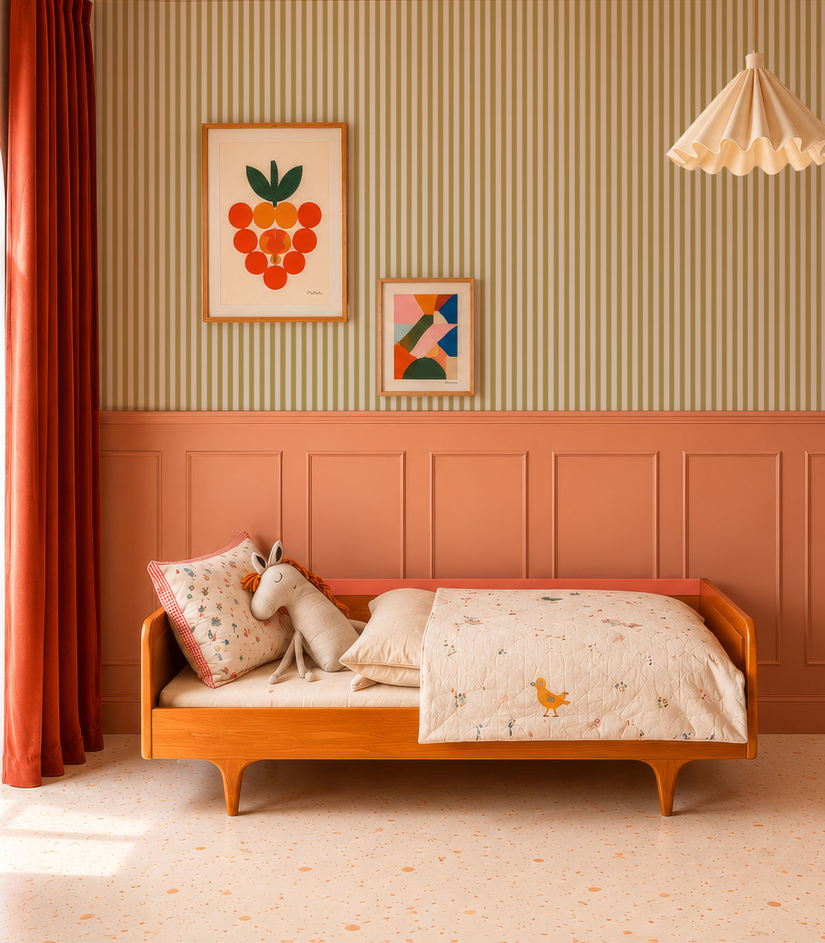 Tapeta Stripe Meadow Mustard