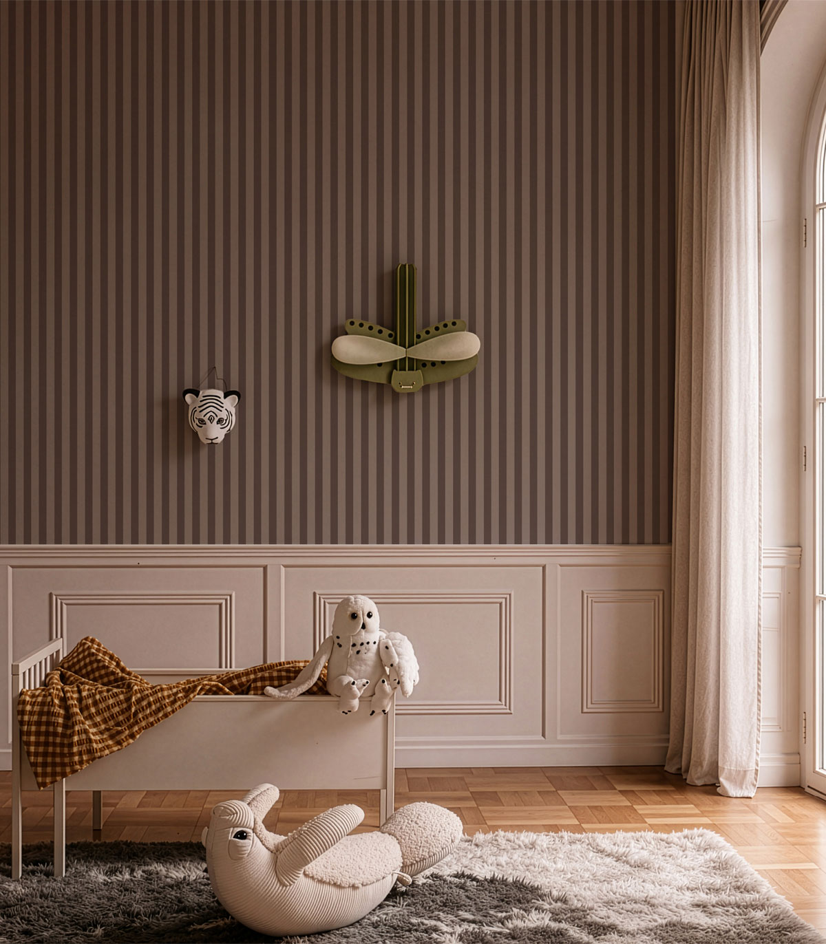 Wallpaper Stripe Whisper Blush