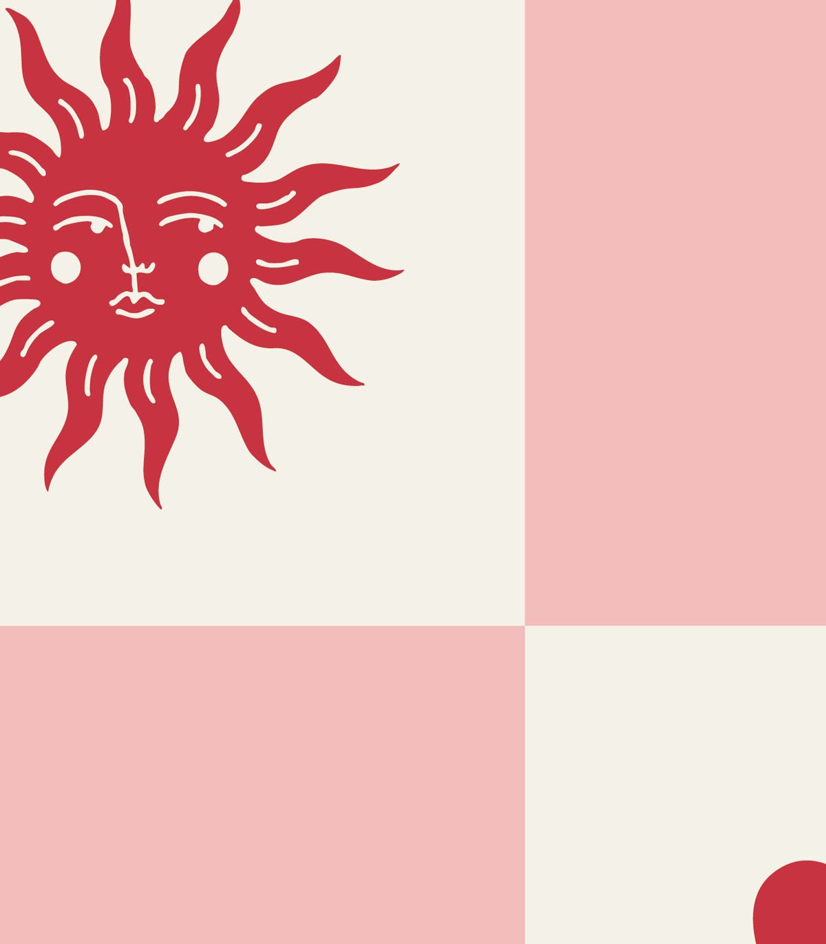 Tapeta Sun and heart - Wallcolors®