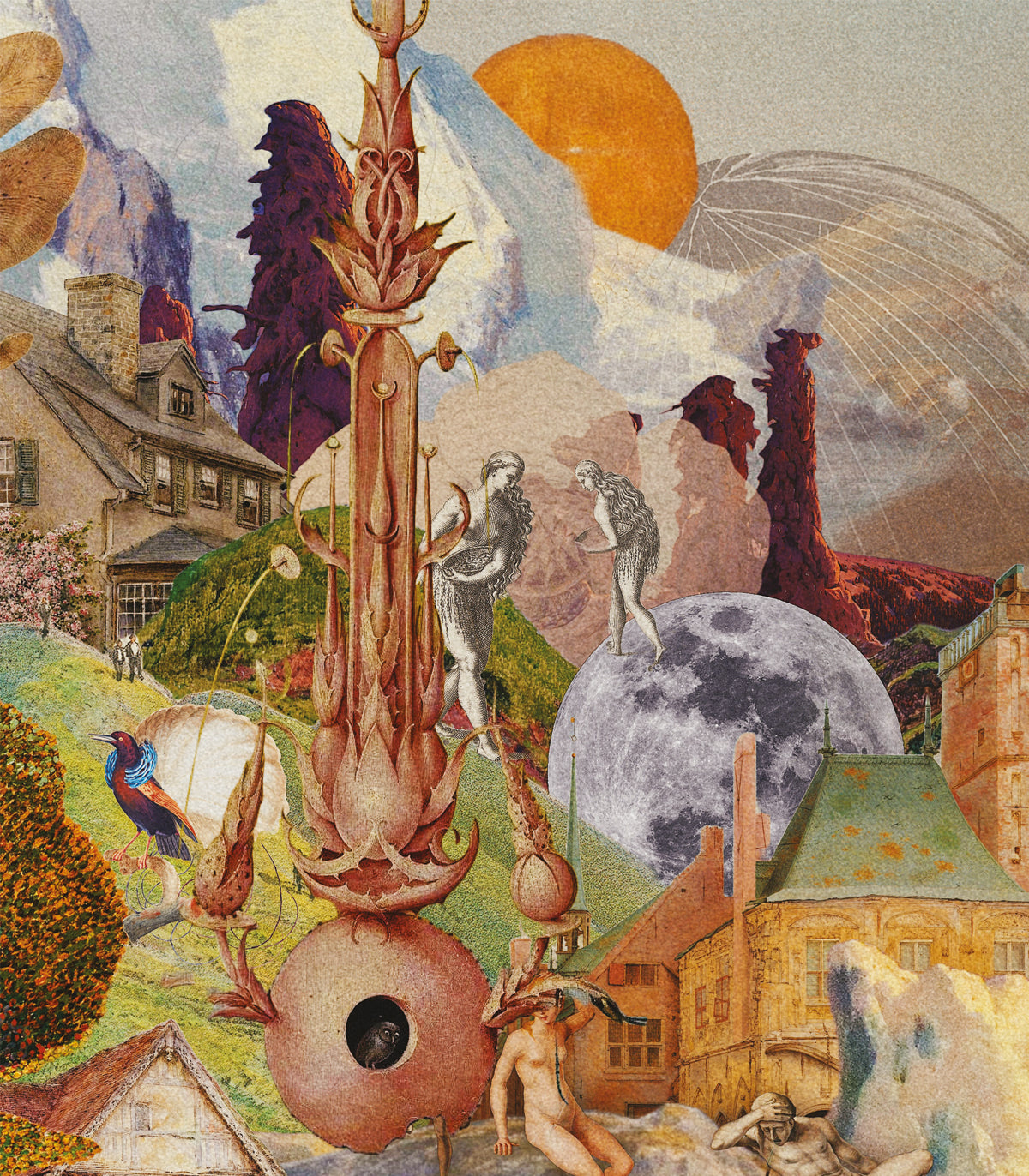 Das surreale Tal Hintergrund