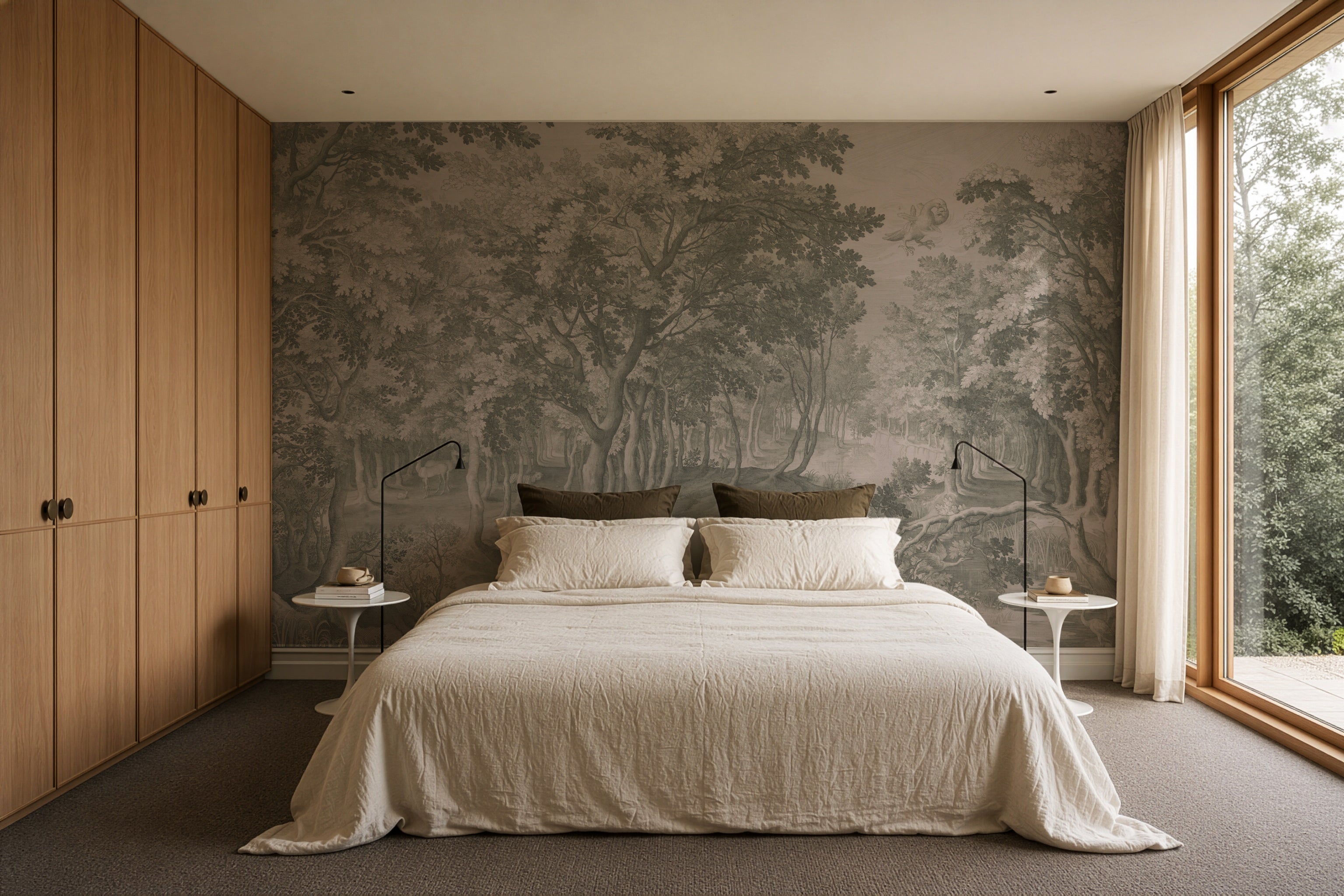 Tapeta Timeless Trees Green