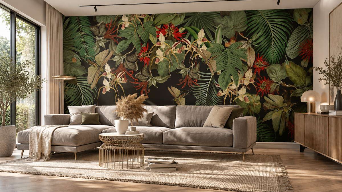 Carta da parati Tropical Composition