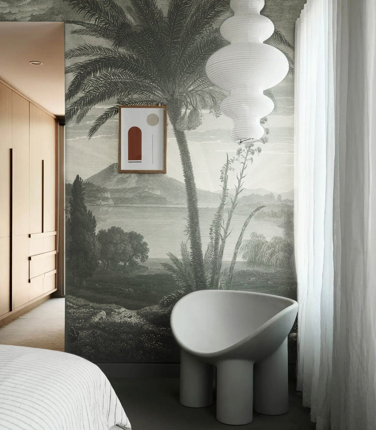 Tapeta Tropical Volcano Vista - Wallcolors®