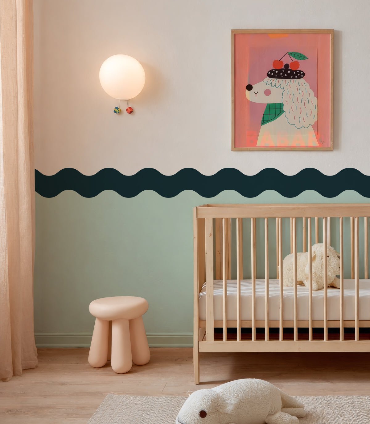 Wainscoting Double Wave - Wallcolors®