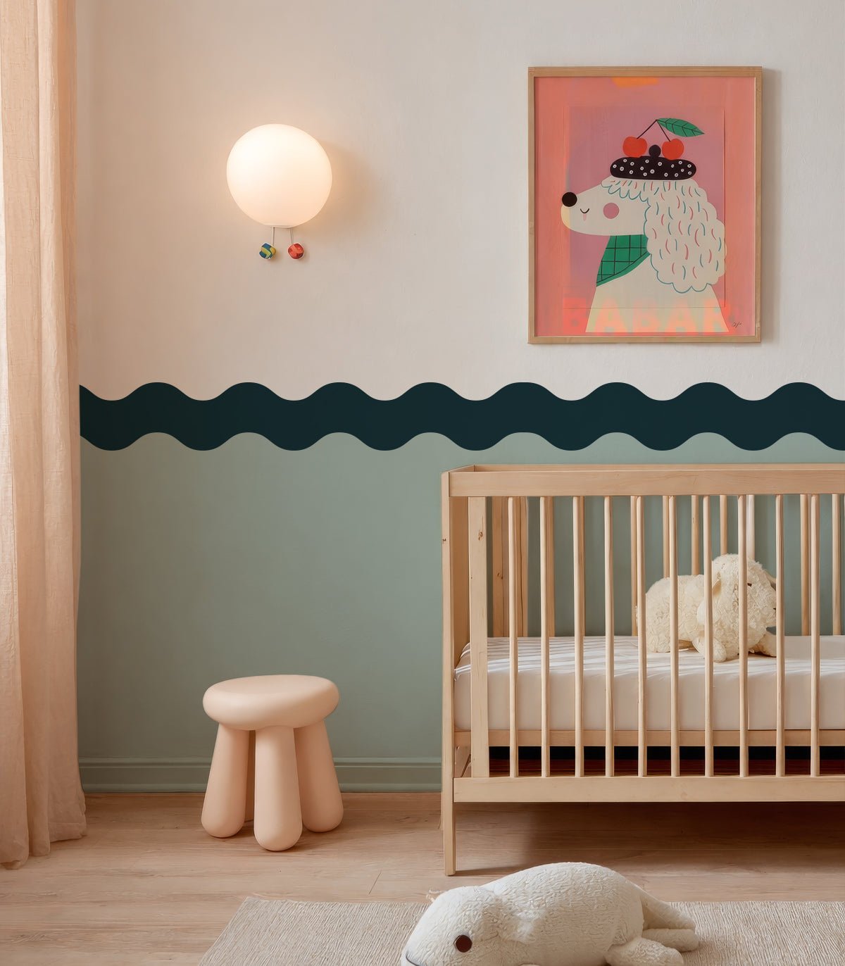 Wainscoting Double Wave - Wallcolors®