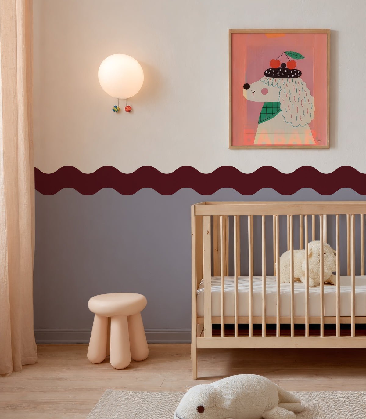 Wainscoting Double Wave - Wallcolors®