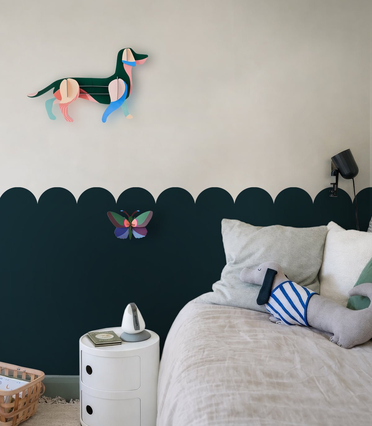 Wainscoting Solid Dark - Wallcolors®