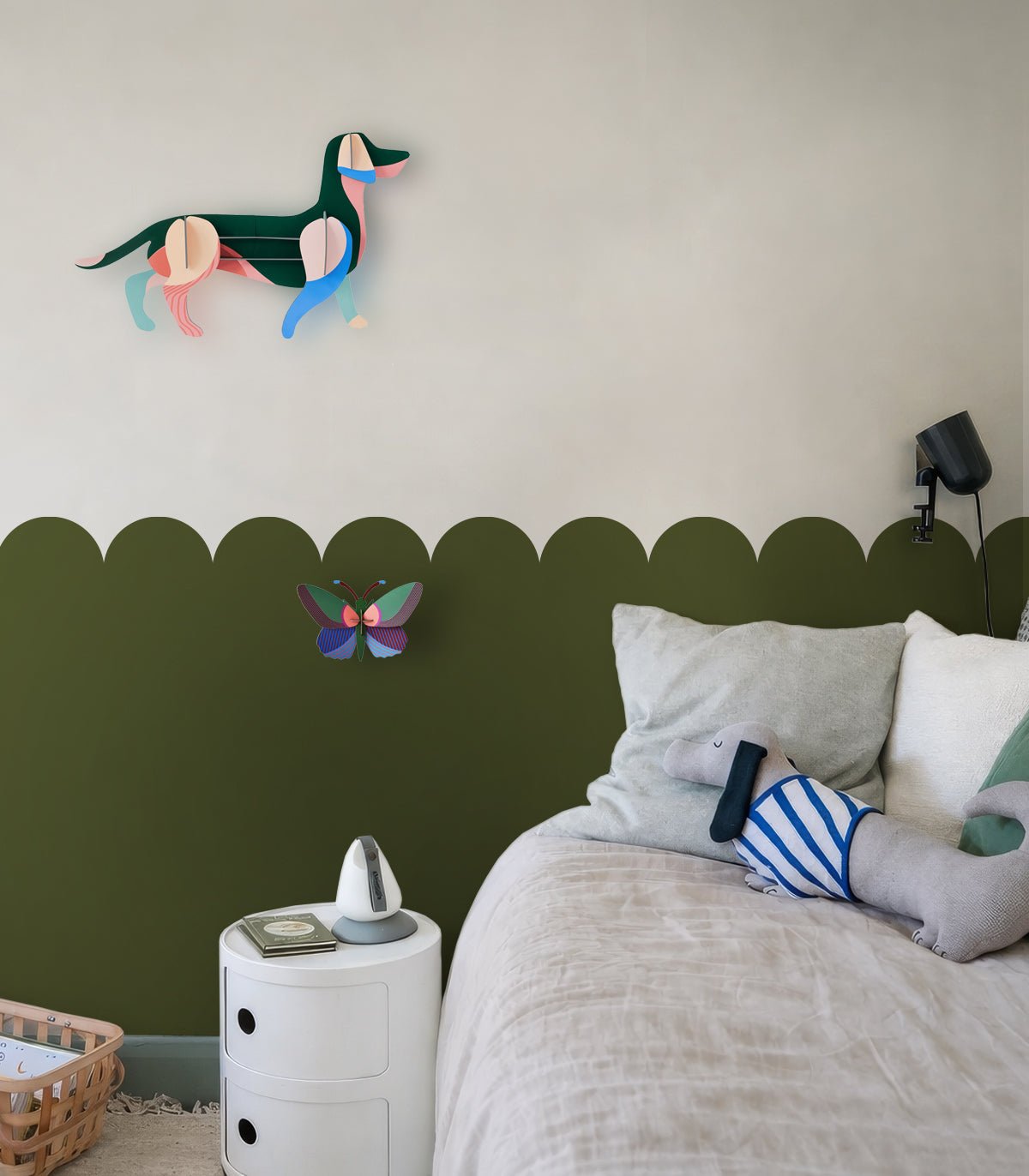 Wainscoting Solid Dark - Wallcolors®