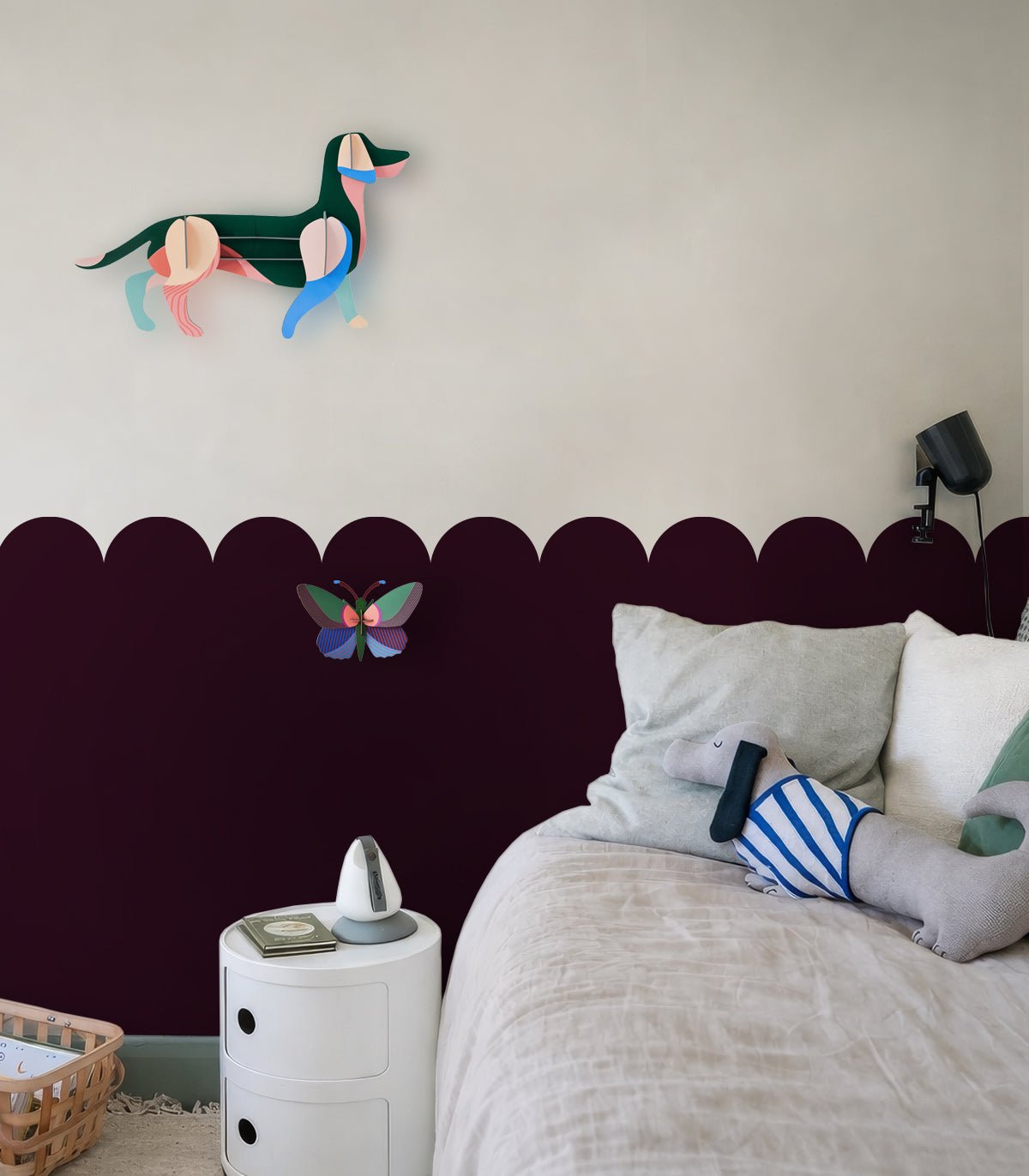 Wainscoting Solid Dark - Wallcolors®