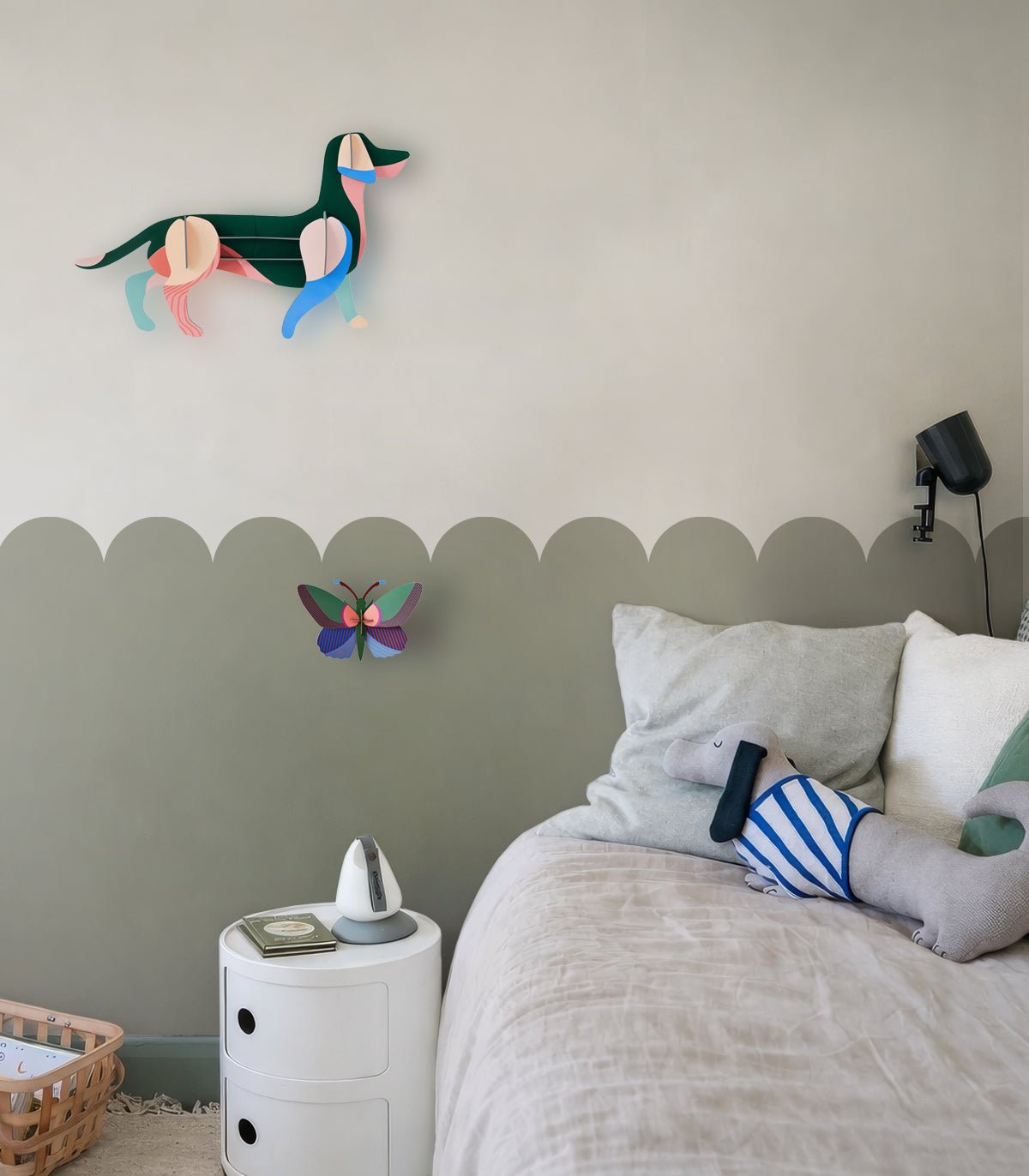 Wainscoting Solid Dark - Wallcolors®