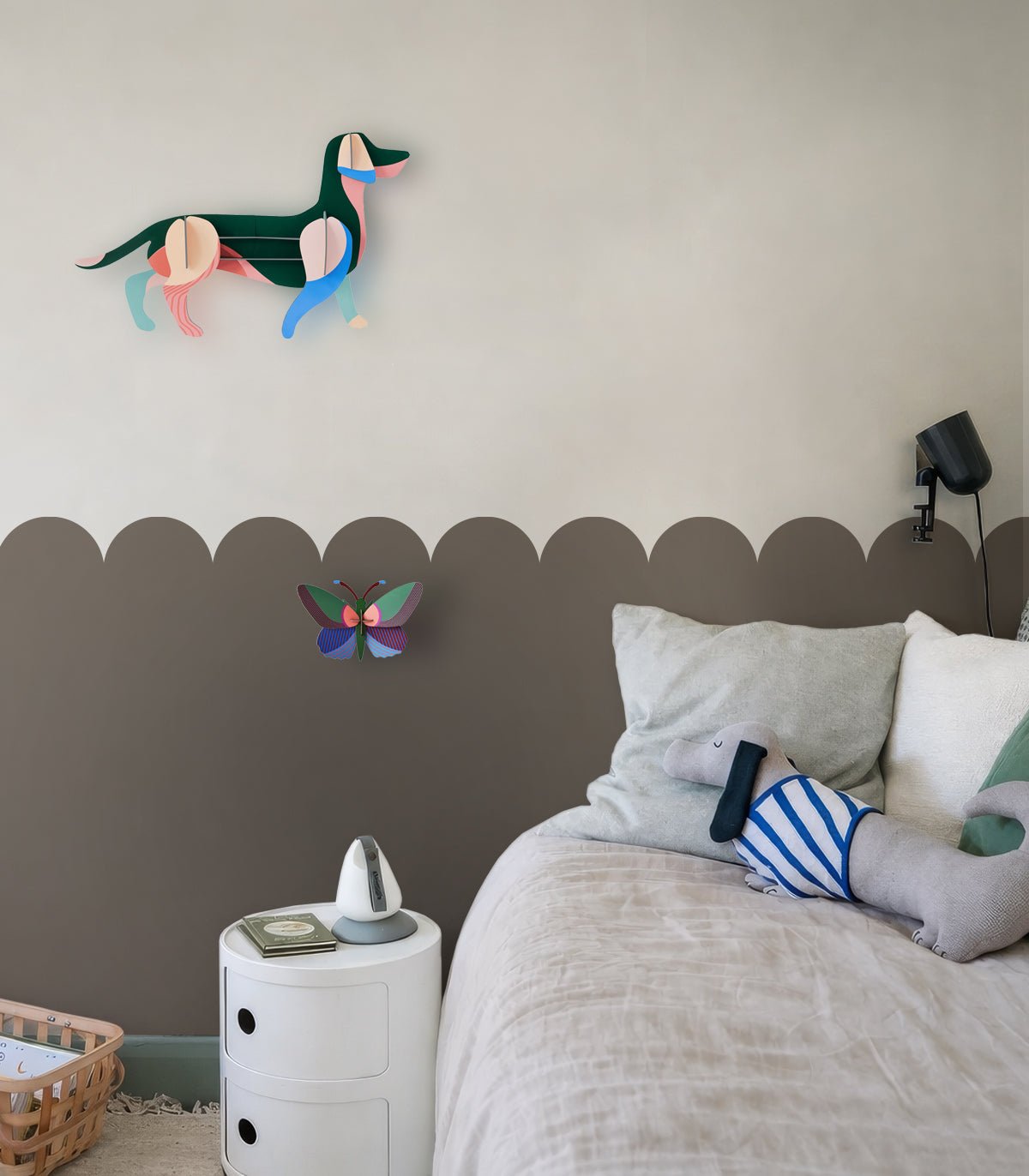 Wainscoting Solid Dark - Wallcolors®