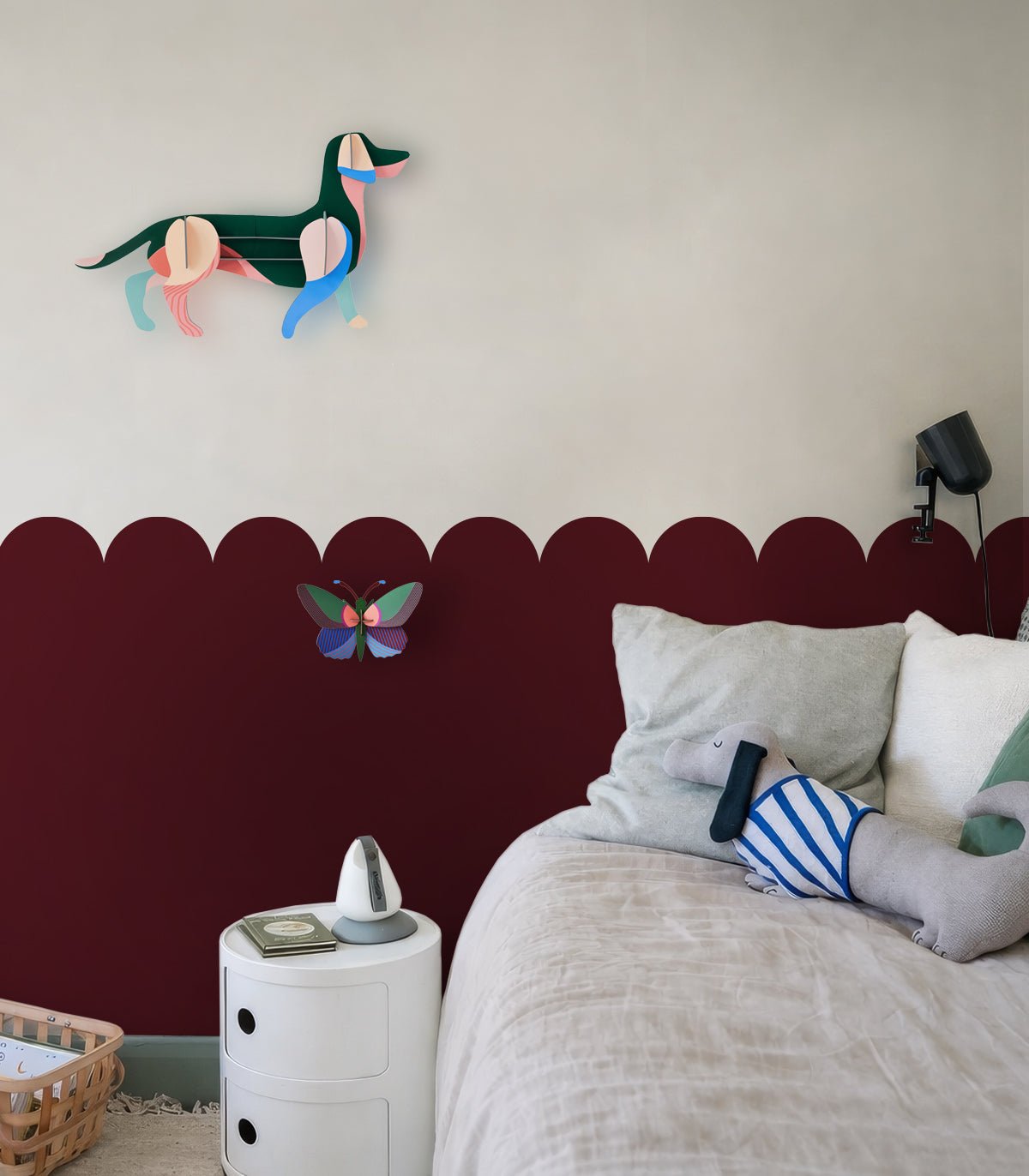 Wainscoting Solid Dark - Wallcolors®