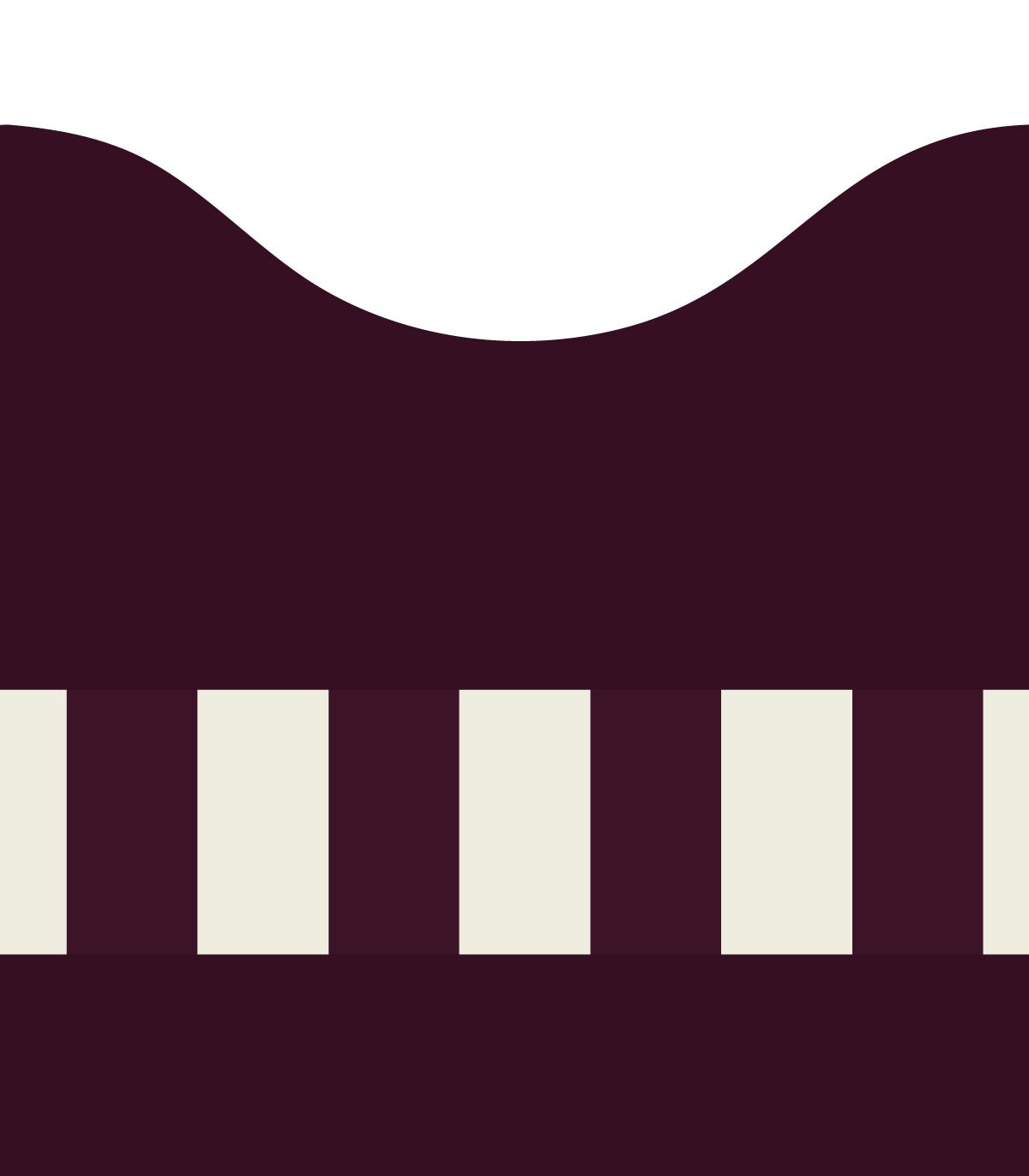 Wainscoting Wave Dark - Wallcolors®