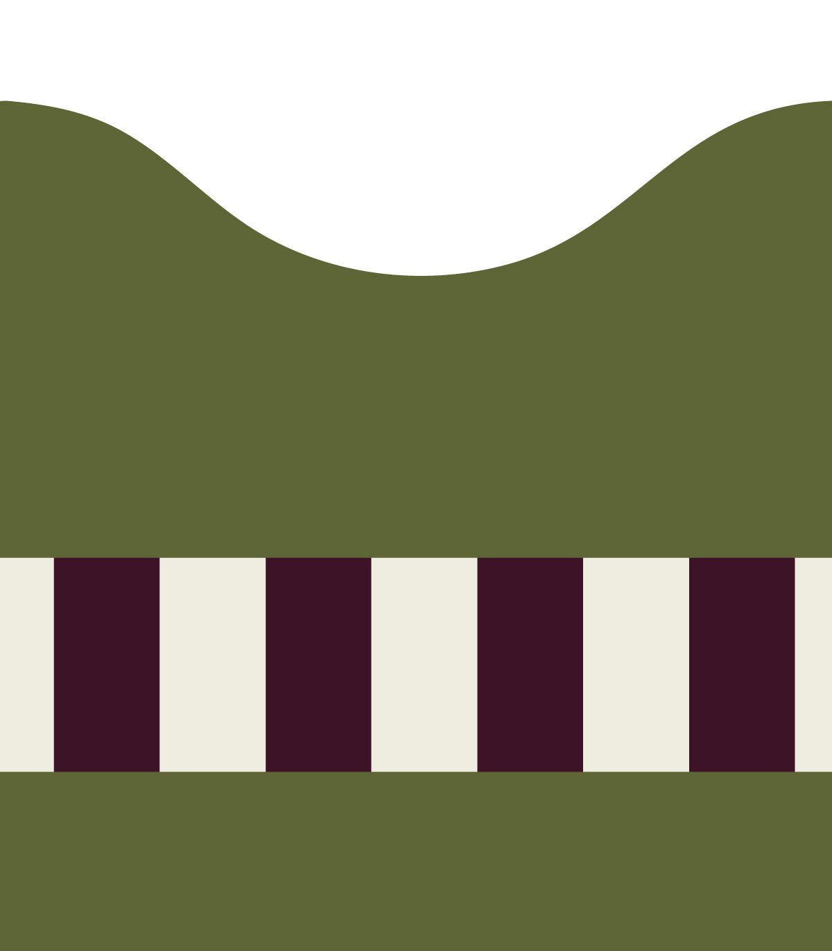 Wainscoting Wave Dark - Wallcolors®