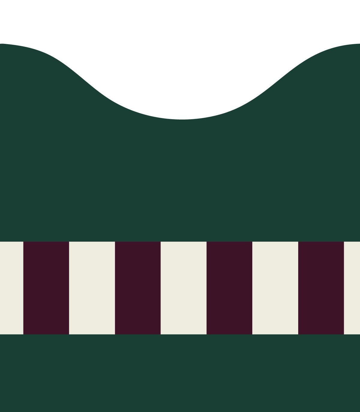 Wainscoting Wave Dark - Wallcolors®