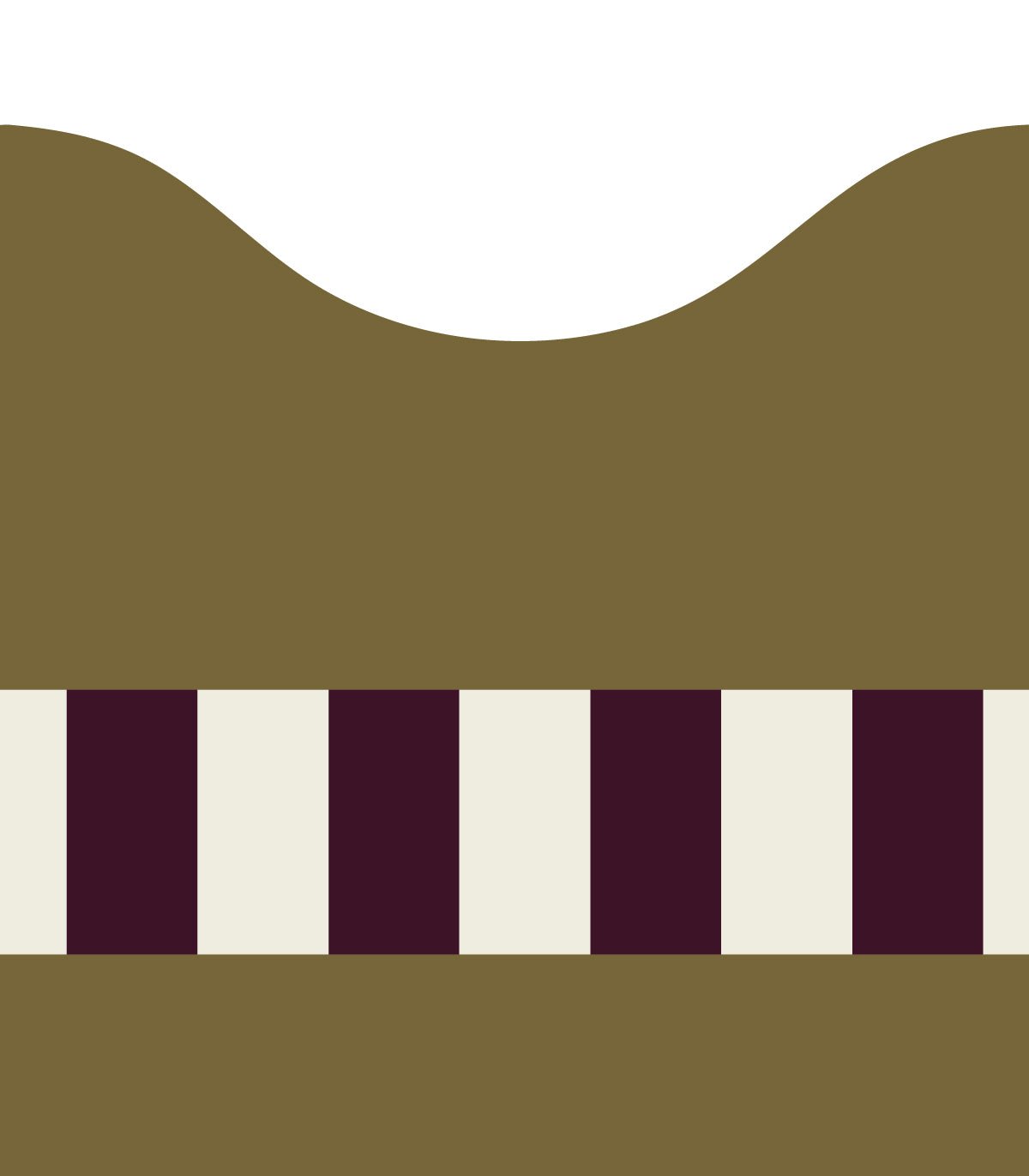 Wainscoting Wave Dark - Wallcolors®