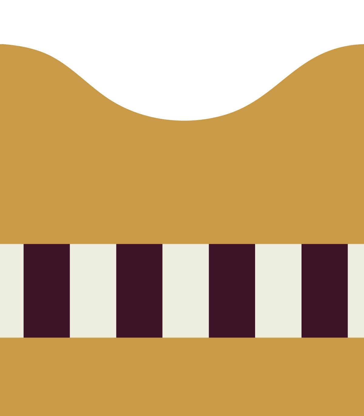 Wainscoting Wave Dark - Wallcolors®