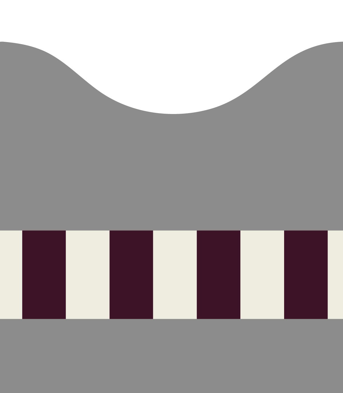 Wainscoting Wave Dark - Wallcolors®