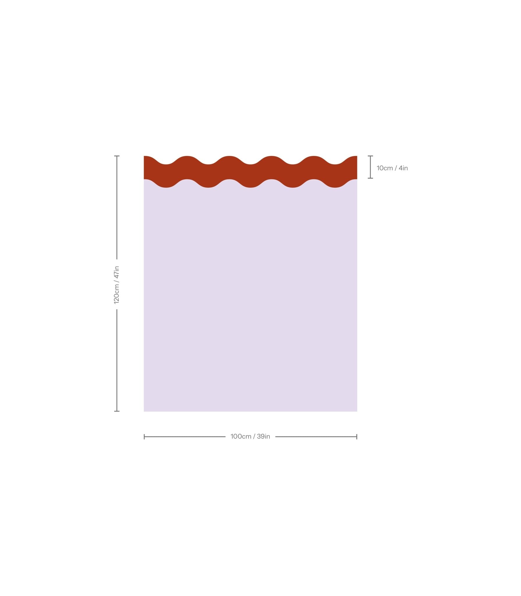 Wainscoting Double Wave - Wallcolors®