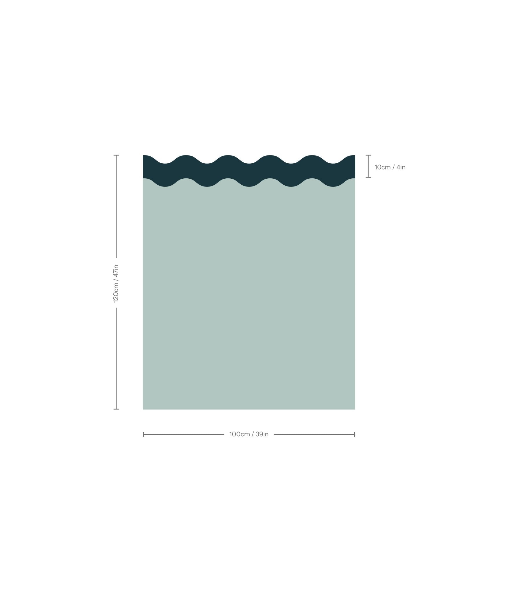 Wainscoting Double Wave - Wallcolors®