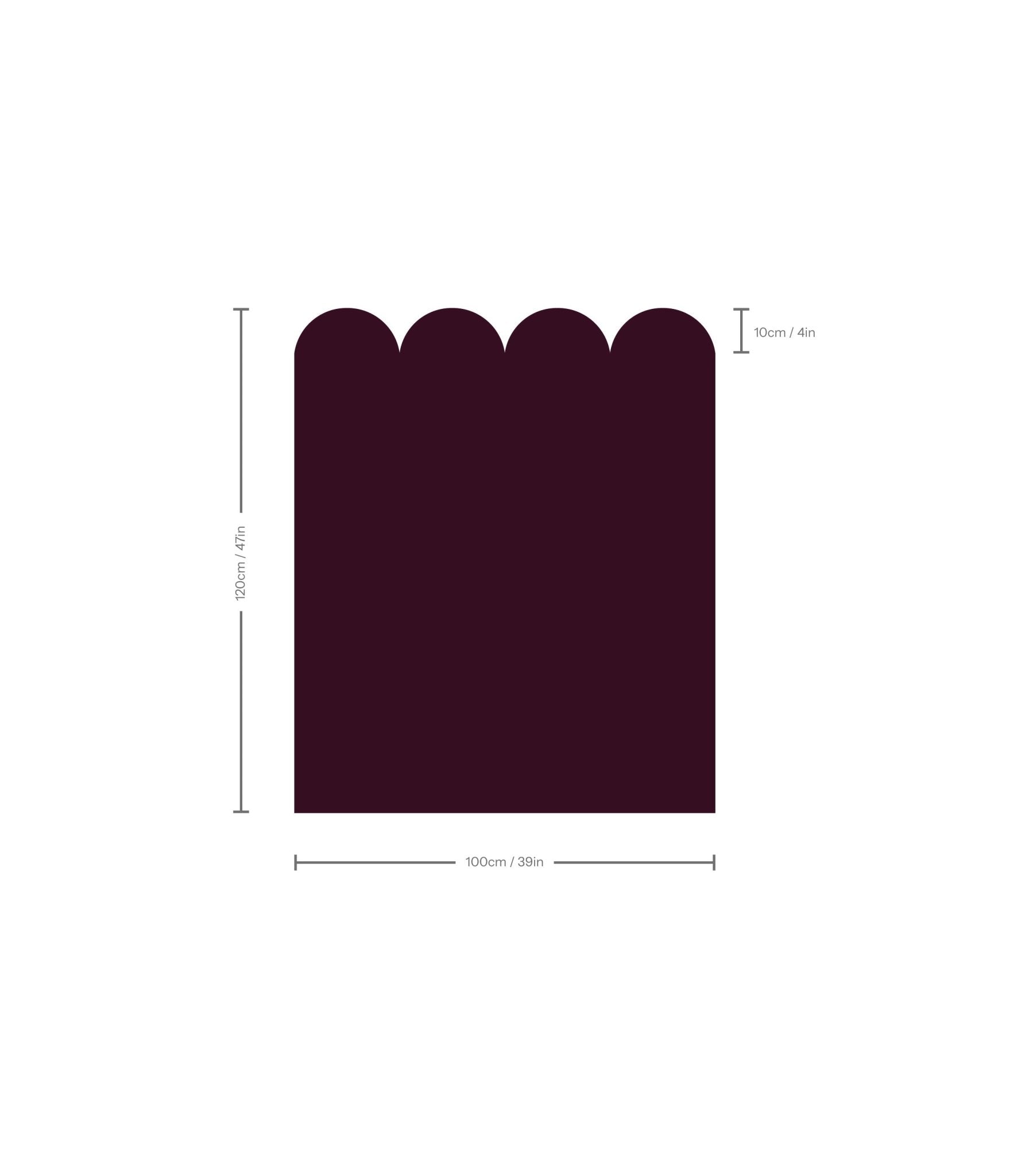 Wainscoting Solid Dark - Wallcolors®