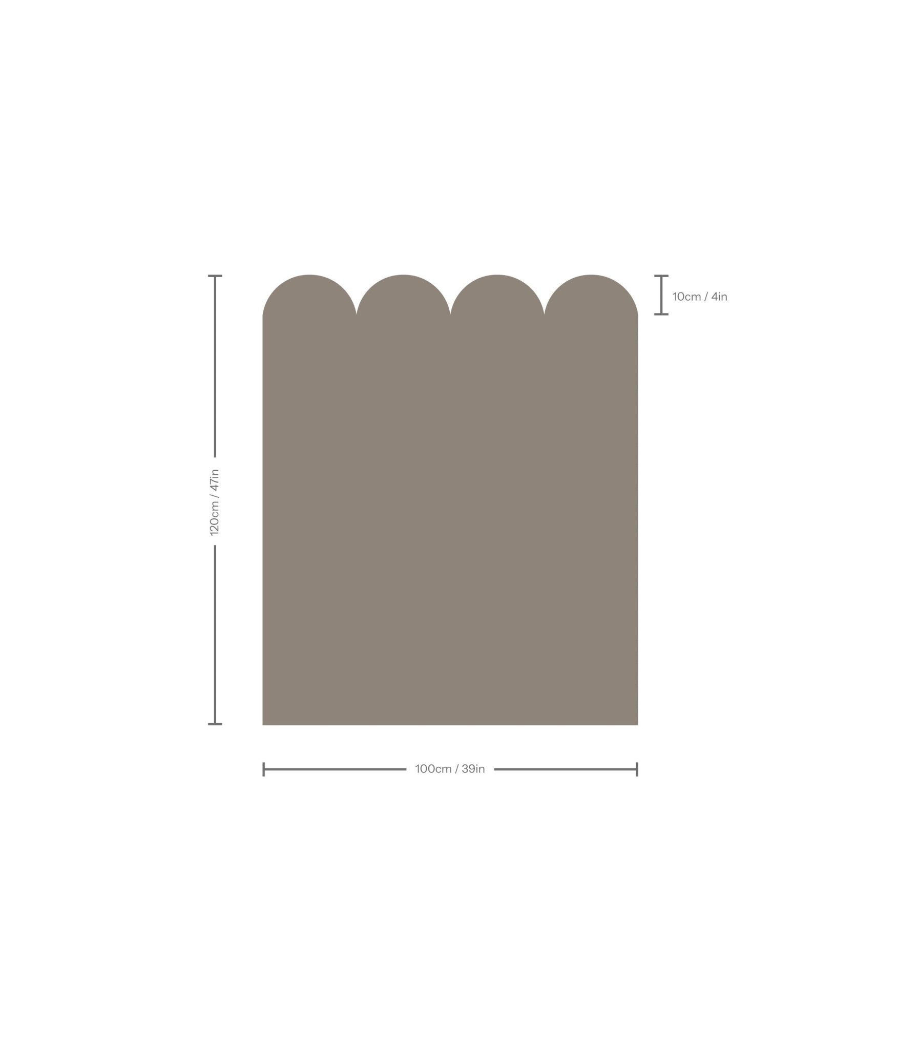Wainscoting Solid Dark - Wallcolors®