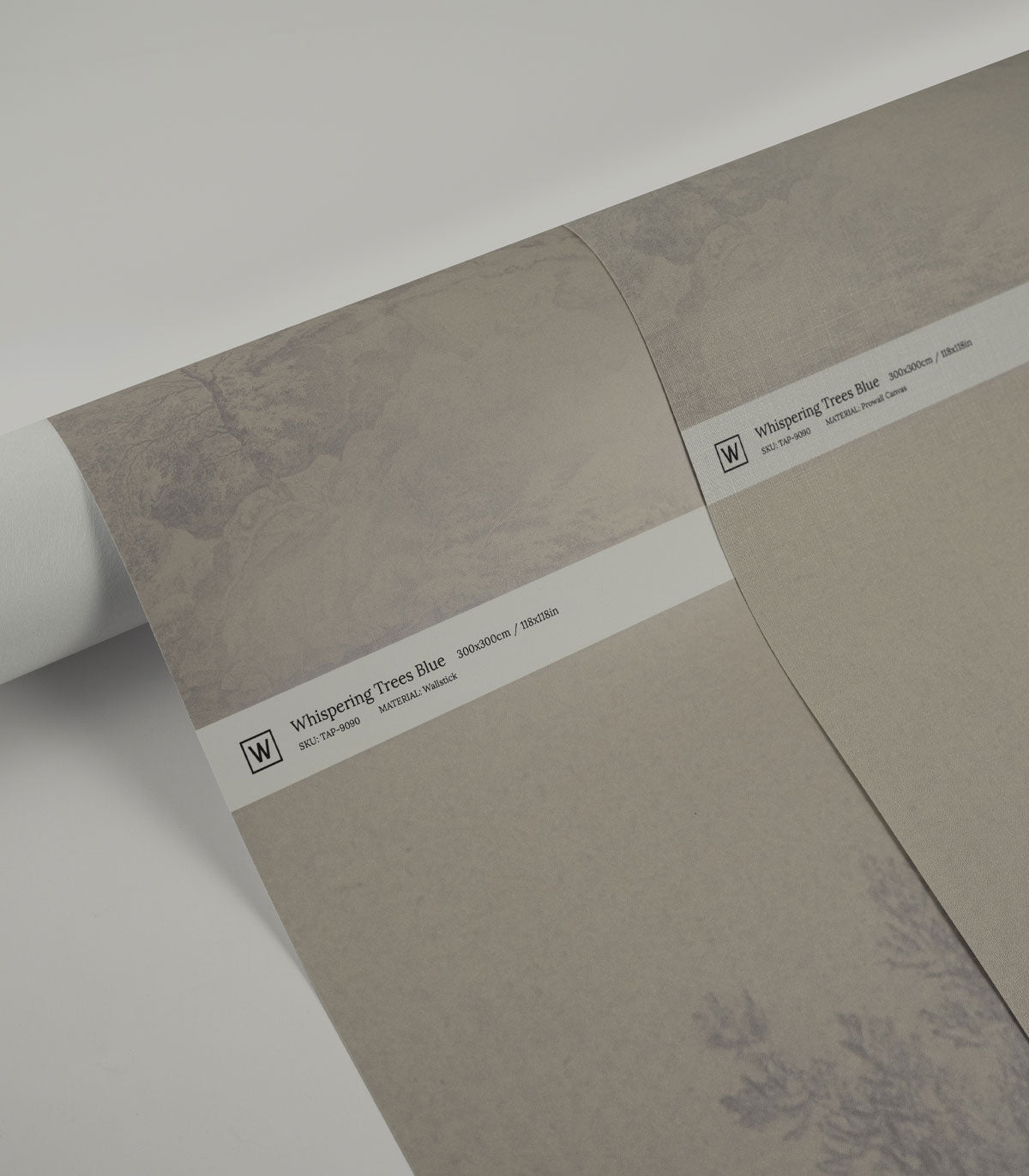 Tapeta Whispering Trees blue