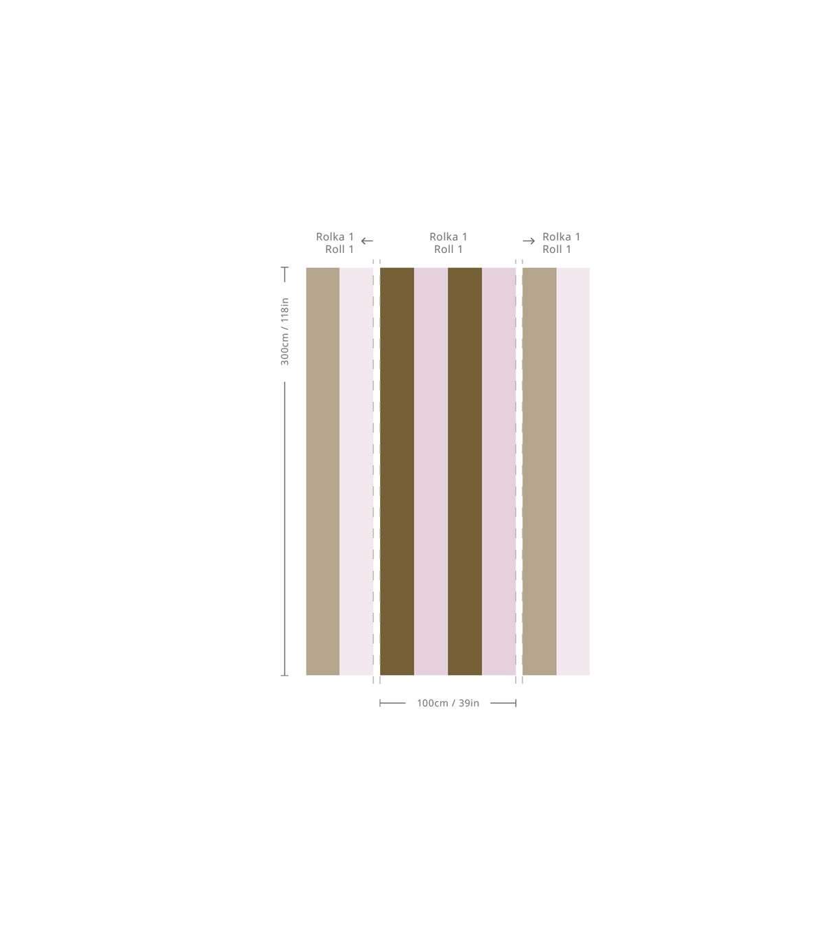 Tapeta Wilde Stripe Play Blush Honey