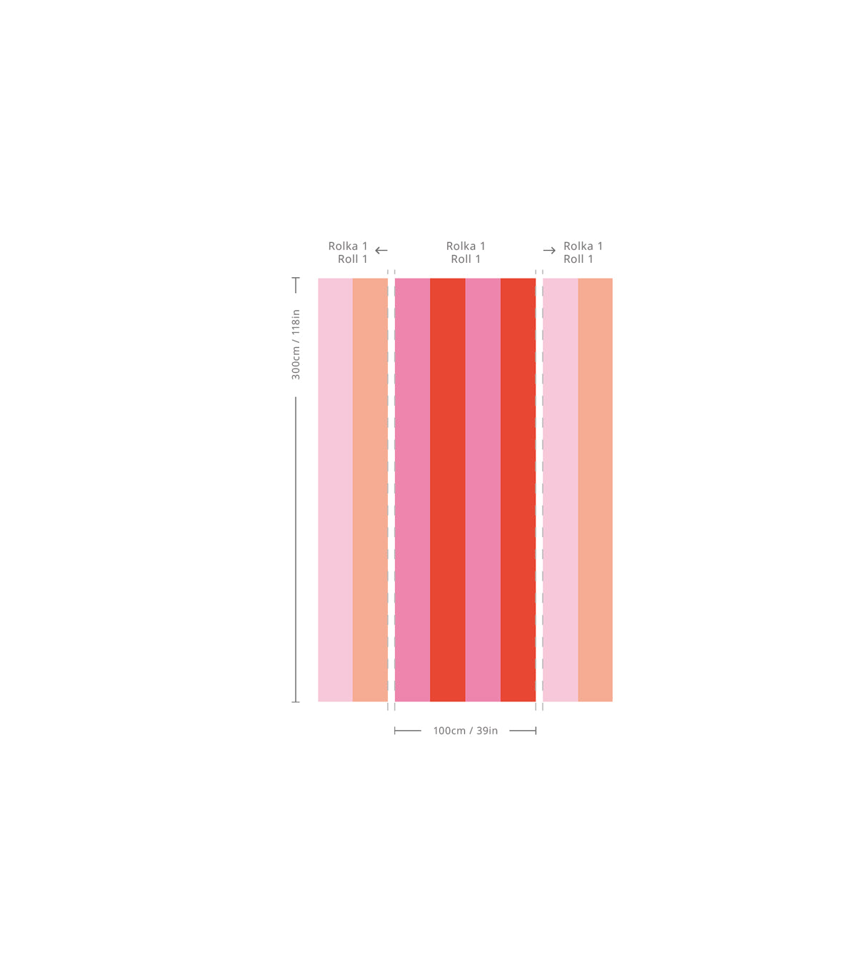Tapeta Wilde Stripe Play Cherry Pink