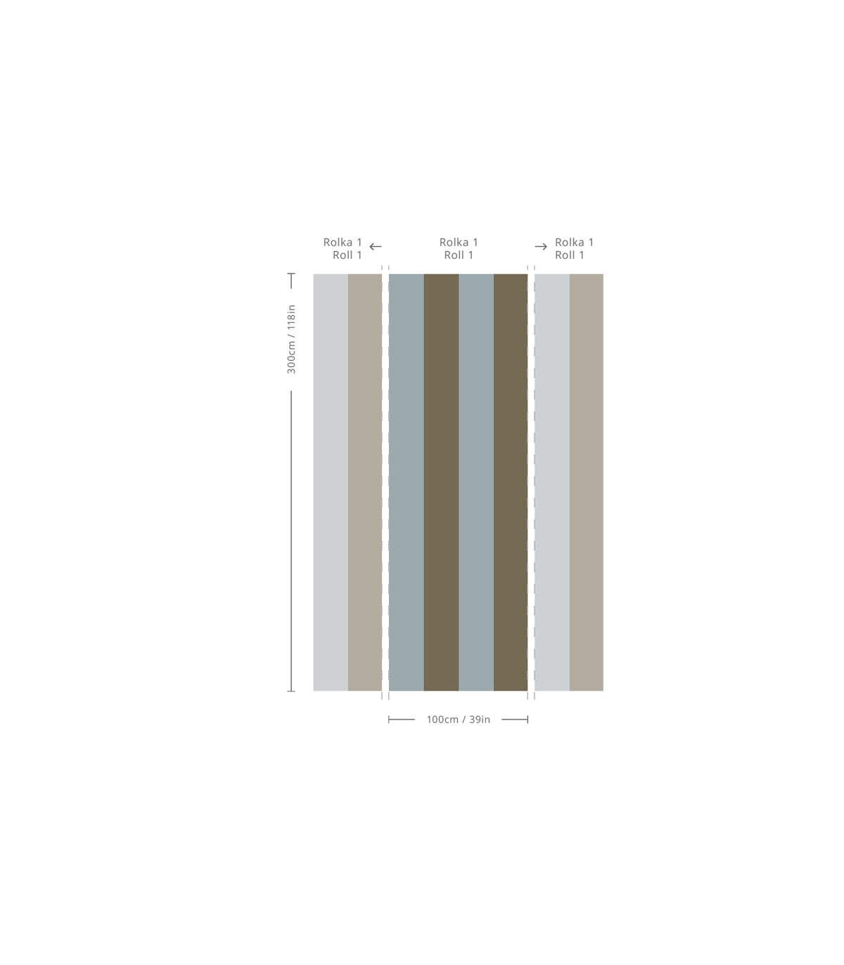 Tapeta Wilde Stripe Play Fog Sand
