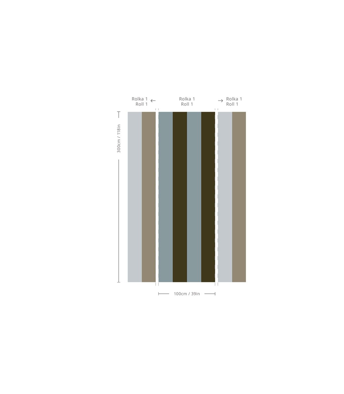 Tapeta Wilde Stripe - Wallcolors®