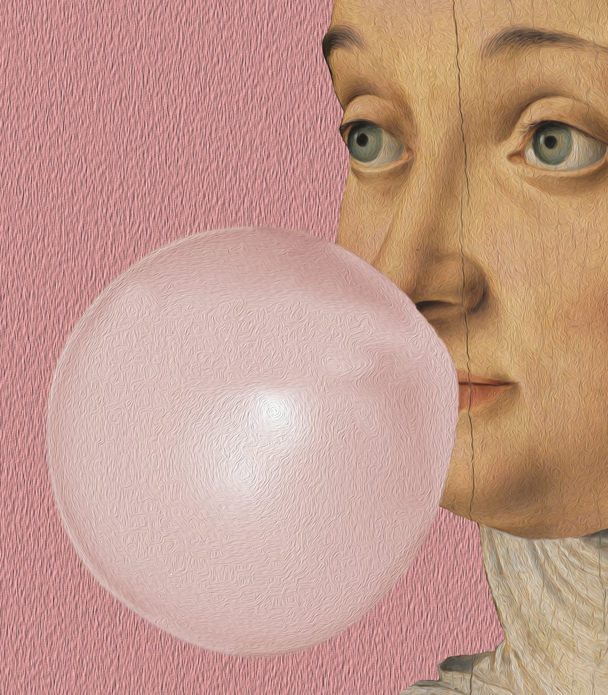 Dots Woman with Bubble Gum Pink