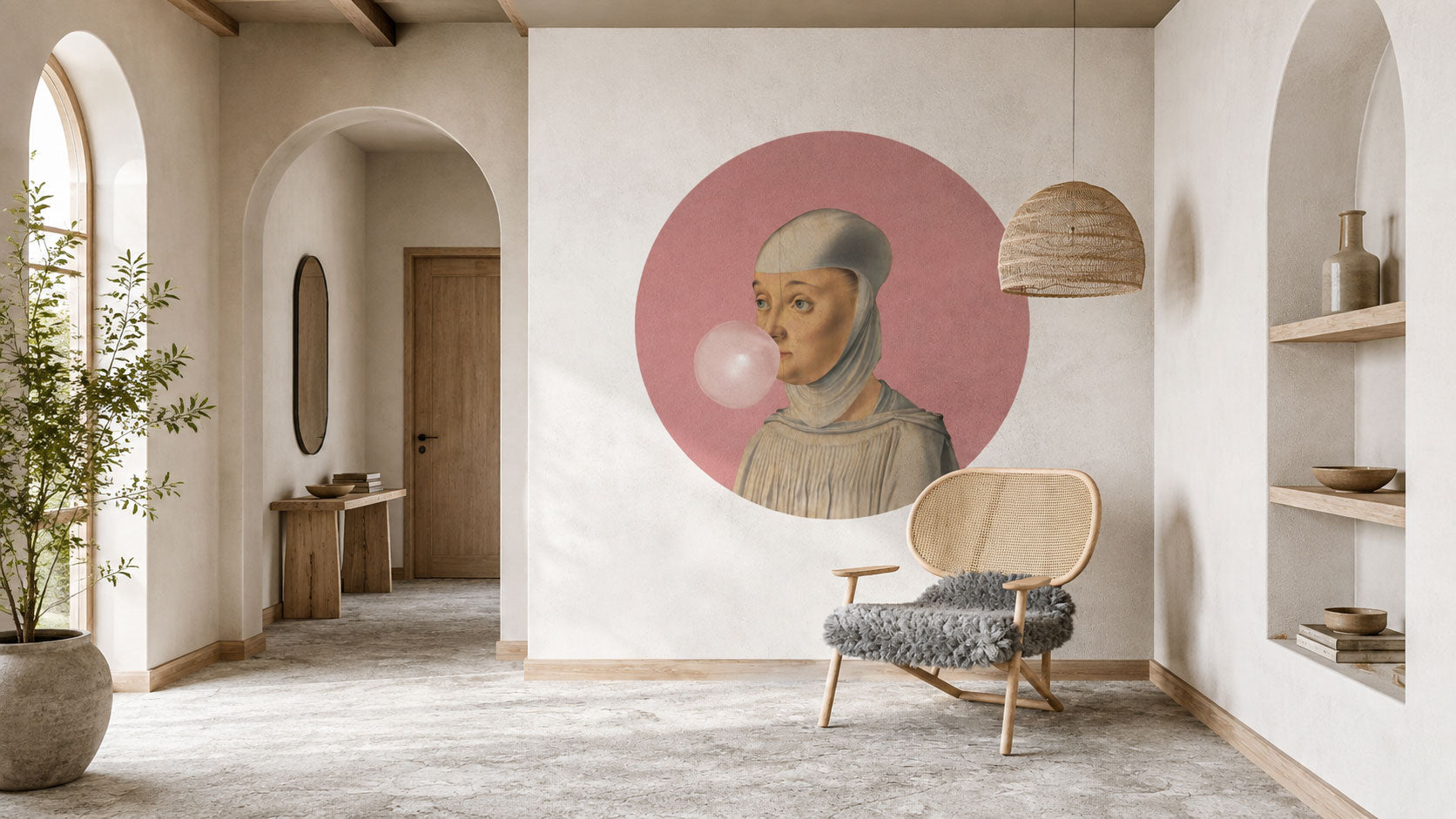 Dots Mujer con Chicle Rosa