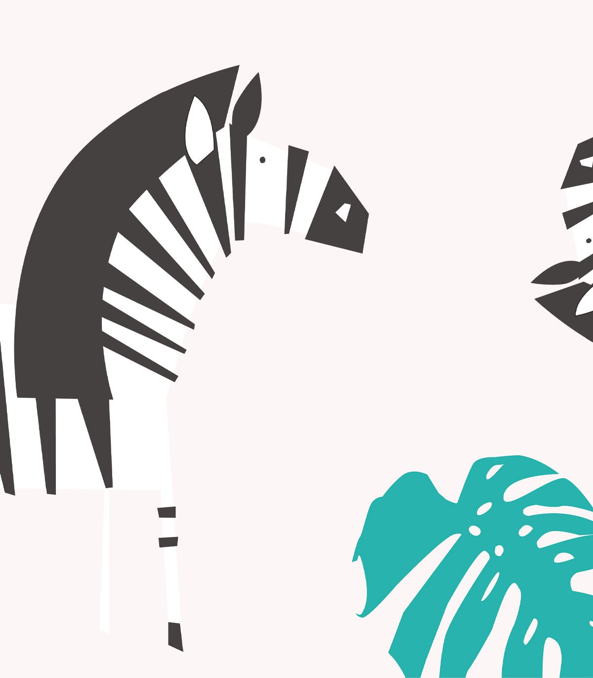 Tapeta Zebra White - Wallcolors®