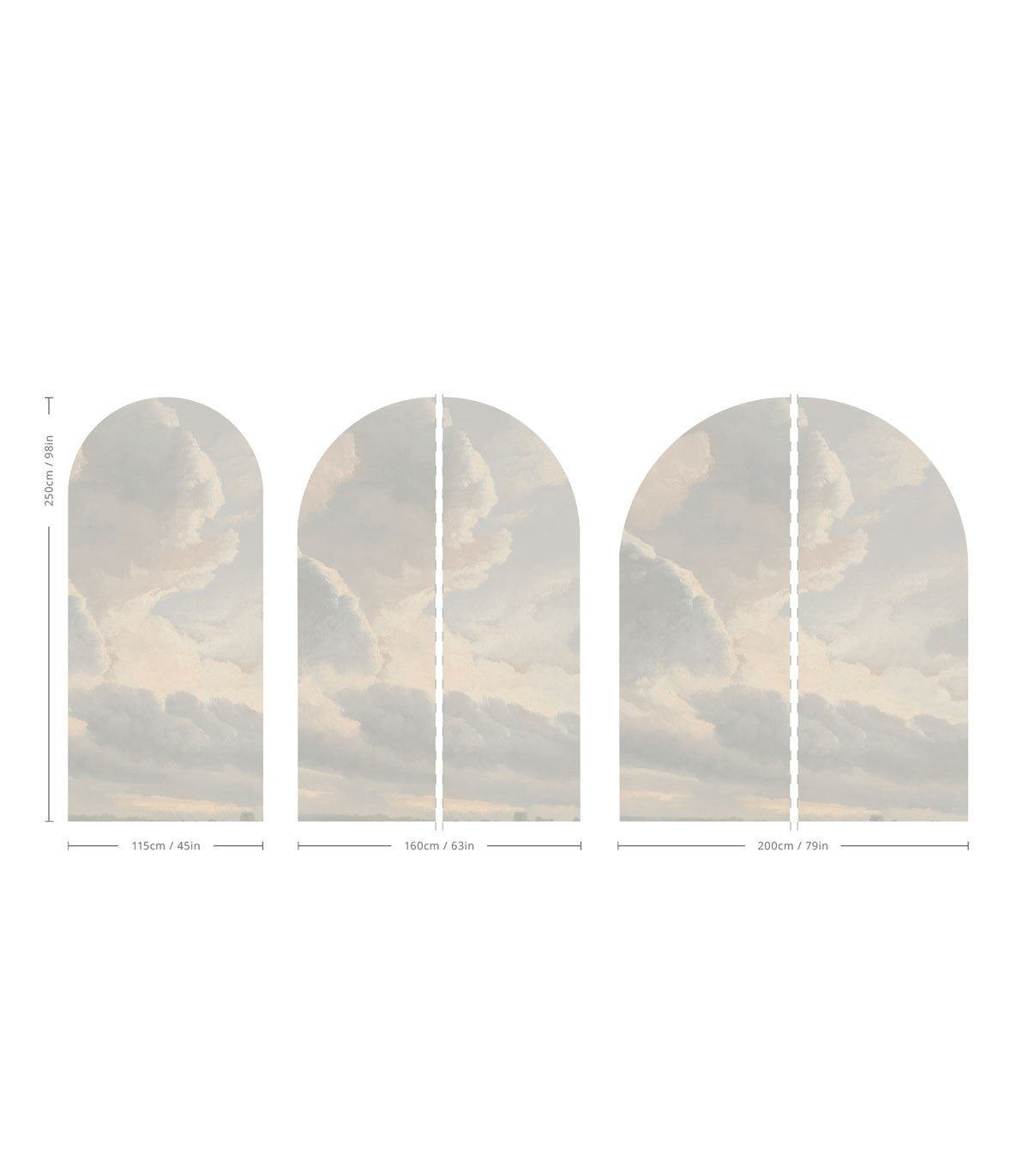 Arch Cloudy sky - Wallcolors®