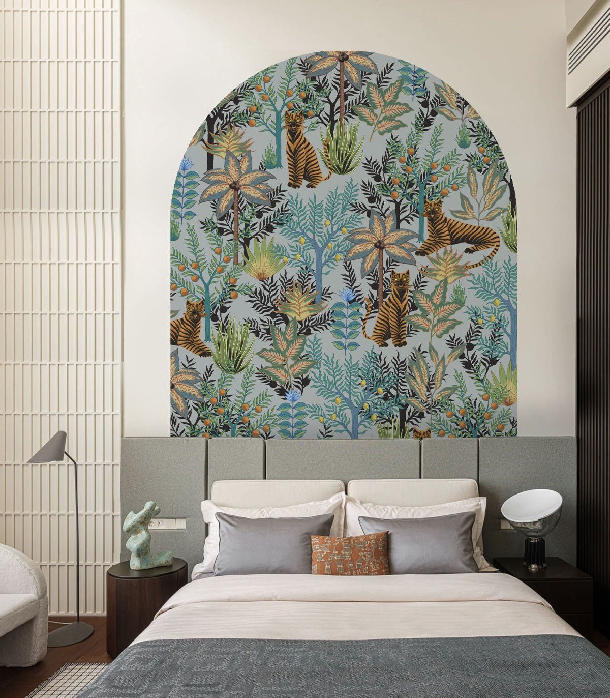 Arch Gold Tigers Light Blue - Wallcolors®