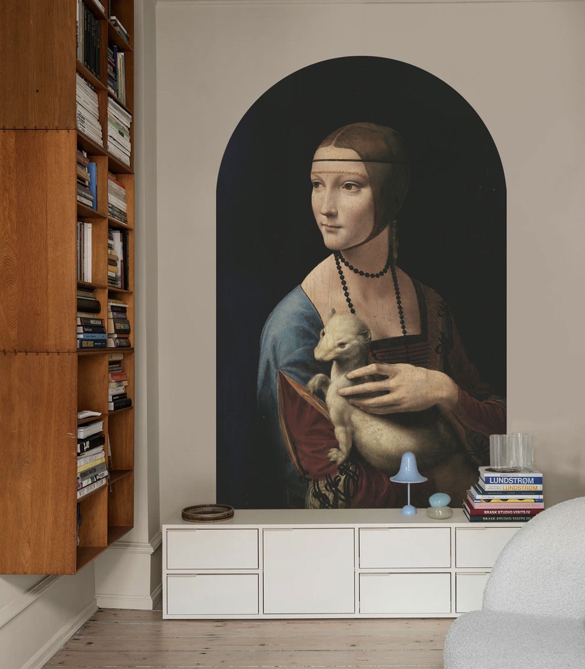 Arch Lady with an Ermine - Wallcolors®