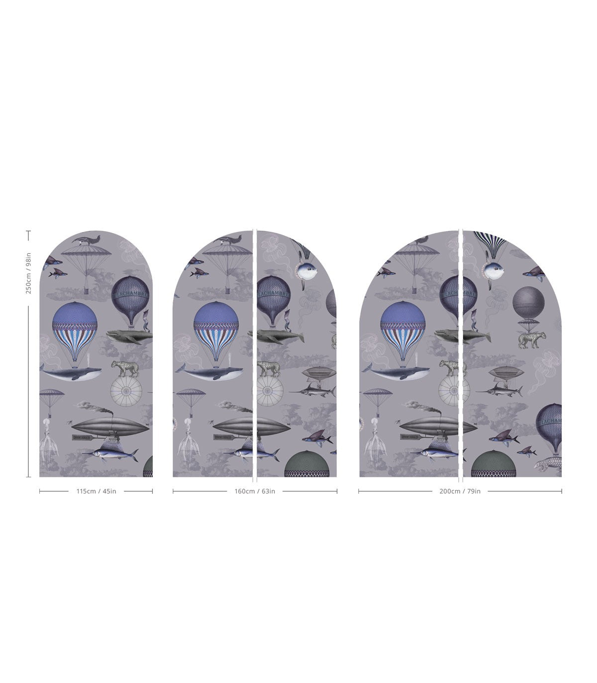 Arch Vintage balloons purple