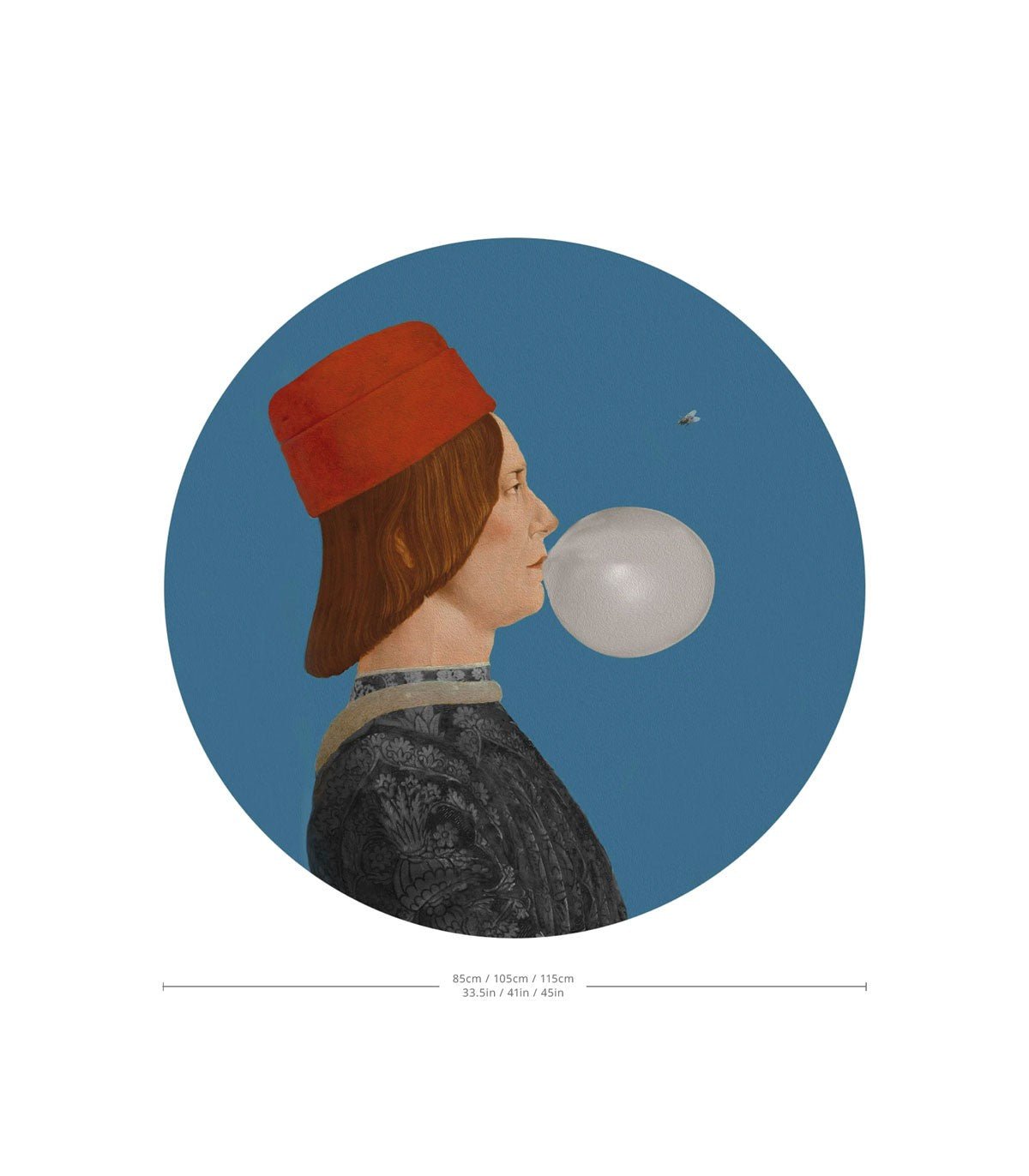 Dots Boy with Bubble Gum blue - Wallcolors®