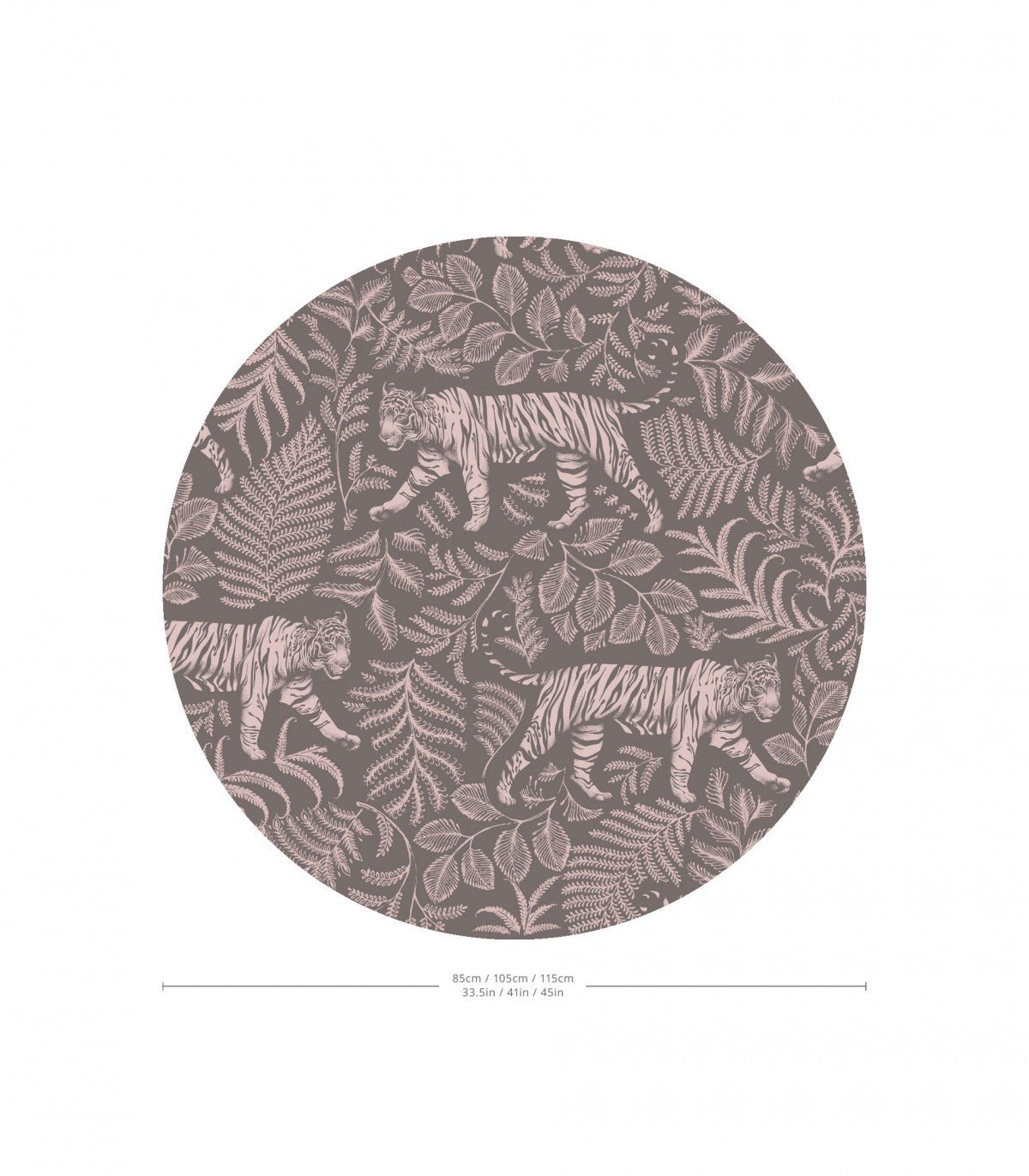 Dots Camouflaged Tiger Gray Pink - Wallcolors®