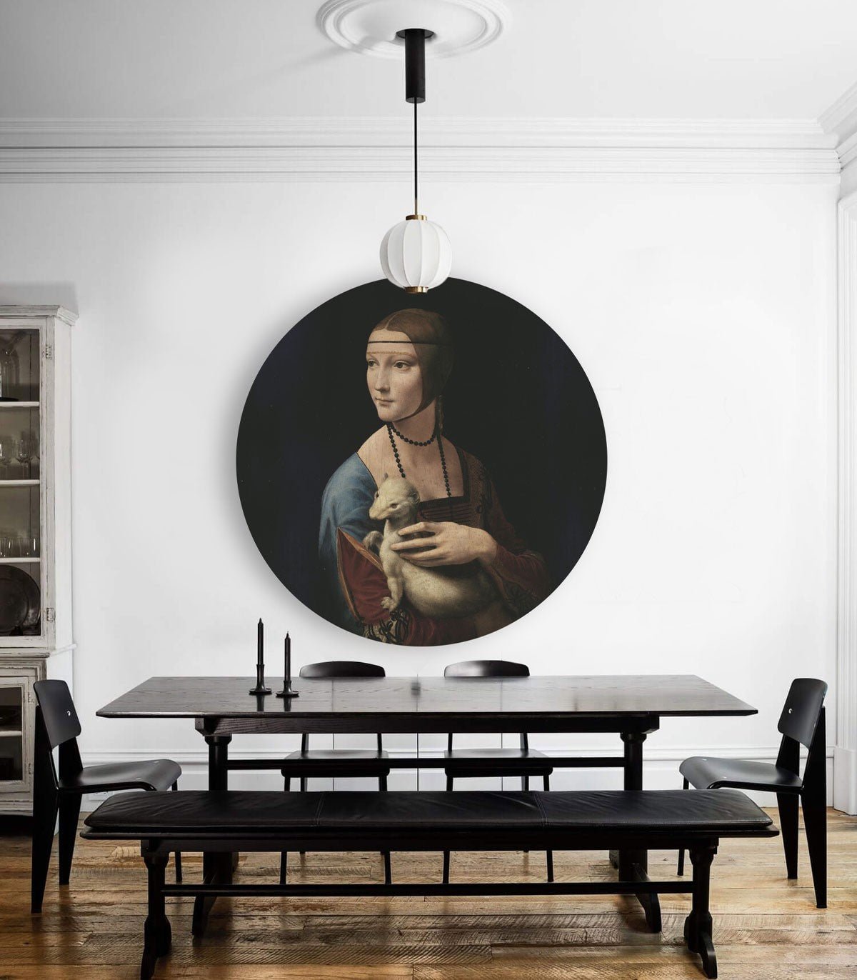Dots Lady with an Ermine - Wallcolors®