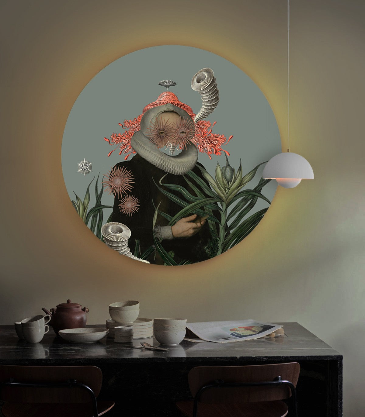 Dots Lighting Lady Medusa Blue