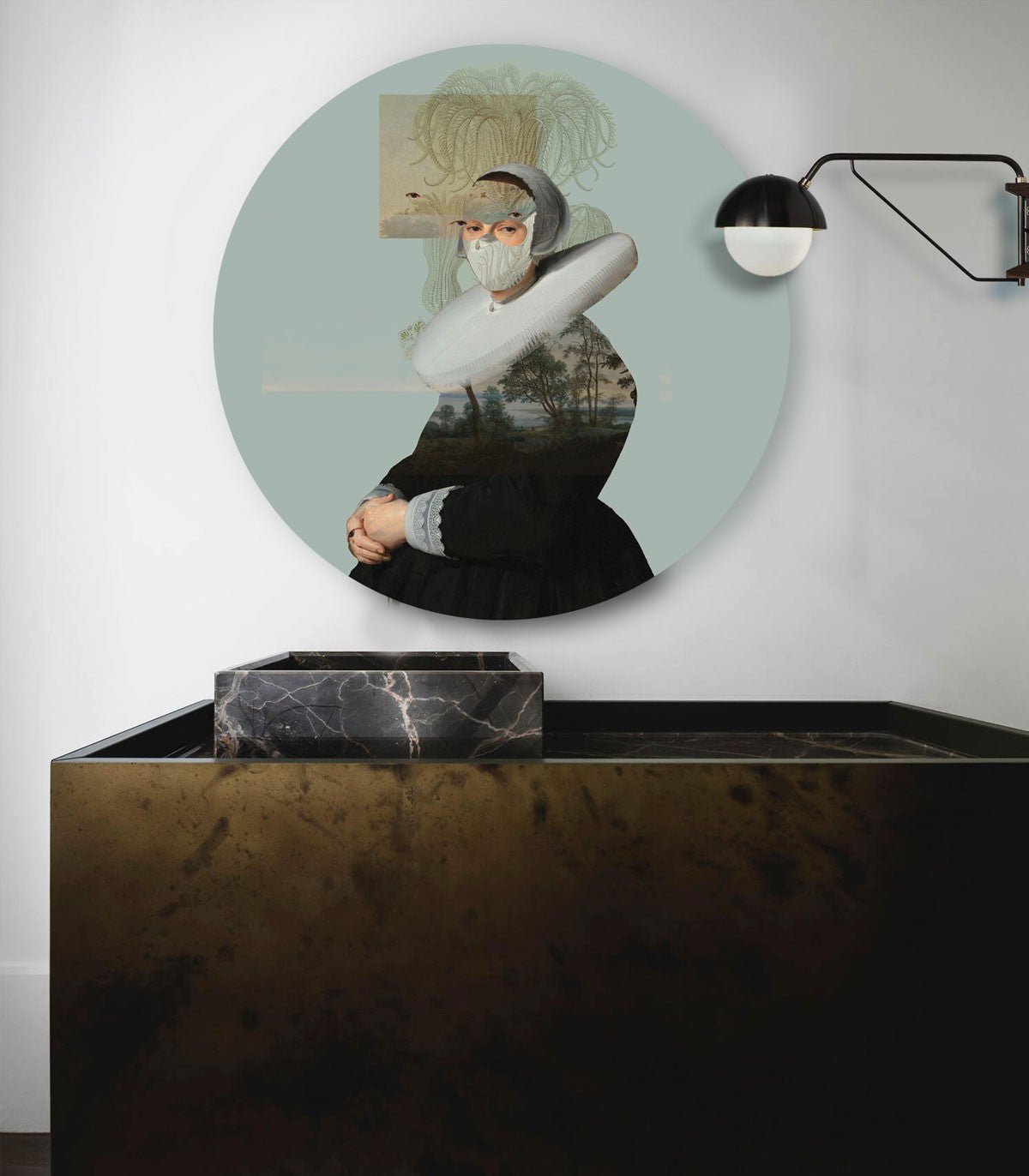 Dots Lighting Landscape Muse Green - Wallcolors®